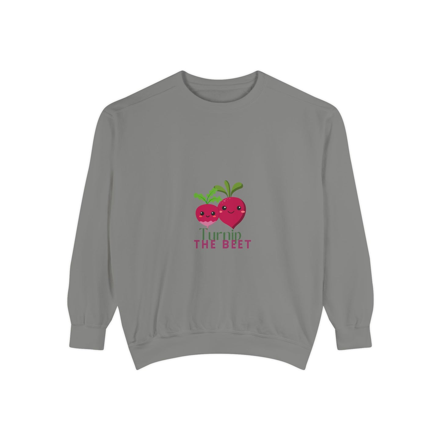 "Turnip the Beet" Unisex Lightweight Crewneck Sweatshirt – Fun Dance Pun Pullover with Cute Pepper Graphic for Dancers & Music Fans