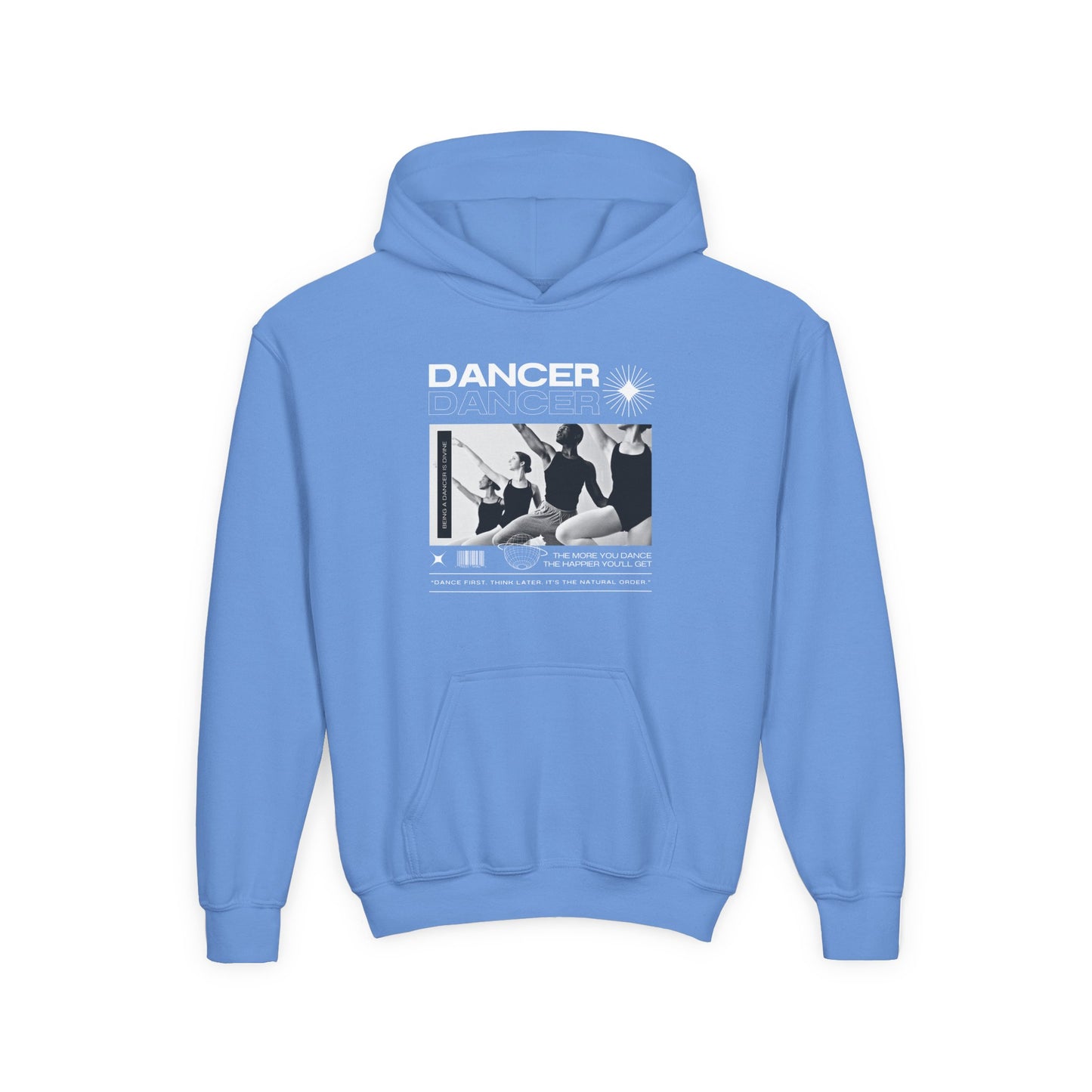 “Dancer” Young Ballet Dancers at the Barre Graphic | Unisex Youth Hoodie – Streetwear-Inspired Ballet Dance Hoodie for Kids & Aspiring Dancers