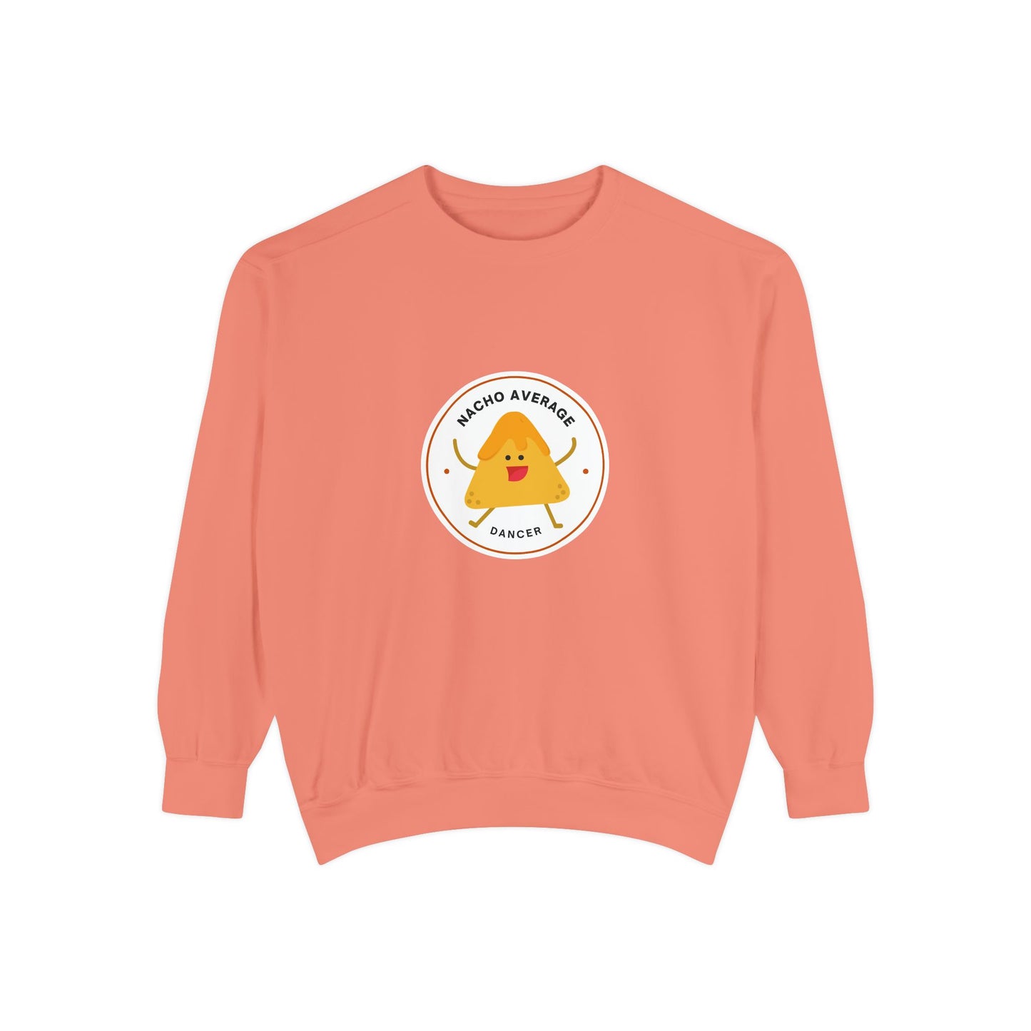 "Nacho Average Dancer" Unisex Lightweight Crewneck Sweatshirt – Cute Dance Pun Pullover with Fun Nacho Graphic for Dancers & Foodie Fans