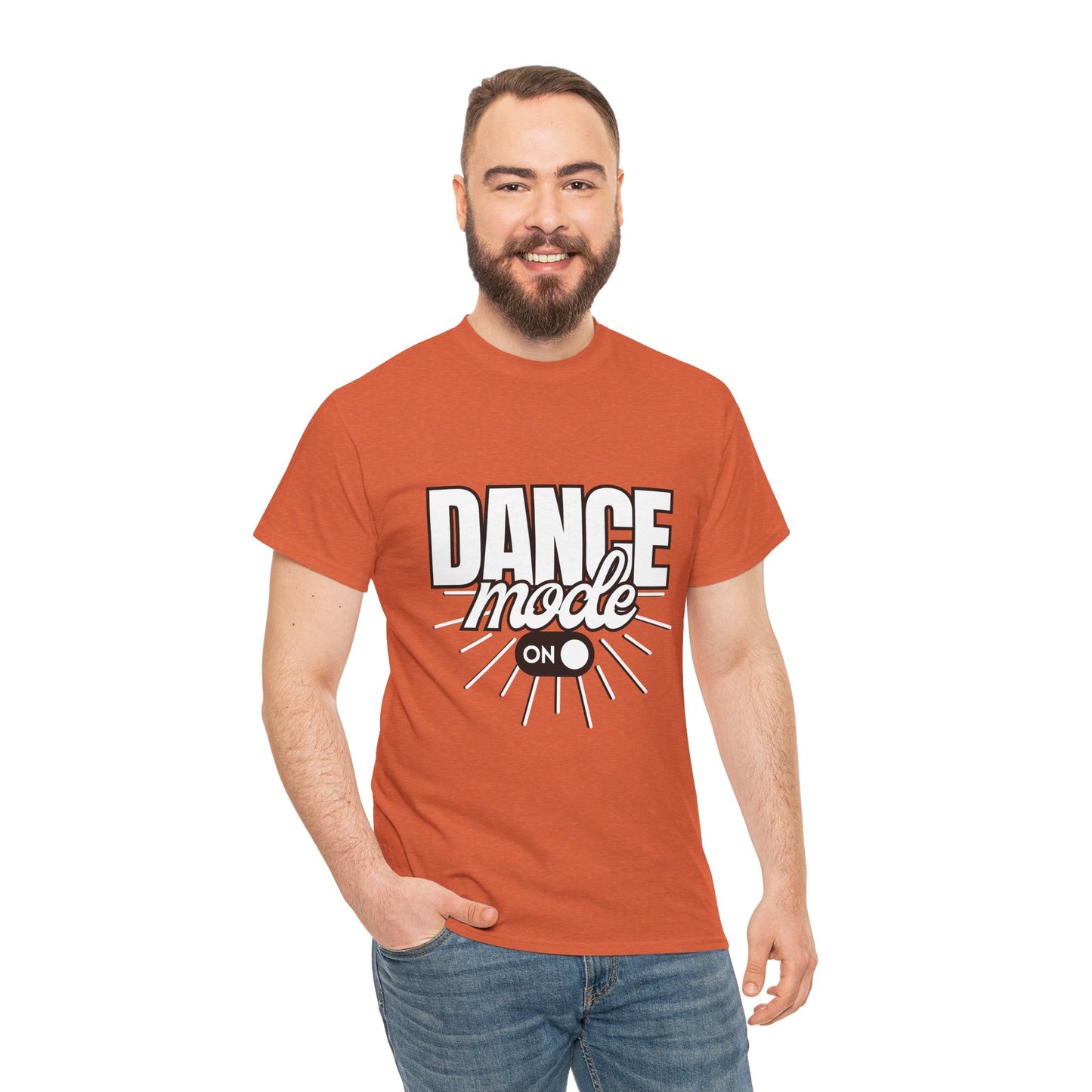 Dance Mode: On Unisex Heavy Cotton T-Shirt – Dance-Inspired Graphic Tee for Adults & Kids
