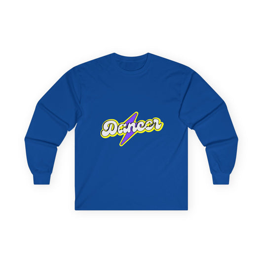 "Dancer" Unisex Long Sleeve Tee – Superhero-Inspired Graphic Dance Shirt for Performers, Instructors & Studio Heroes