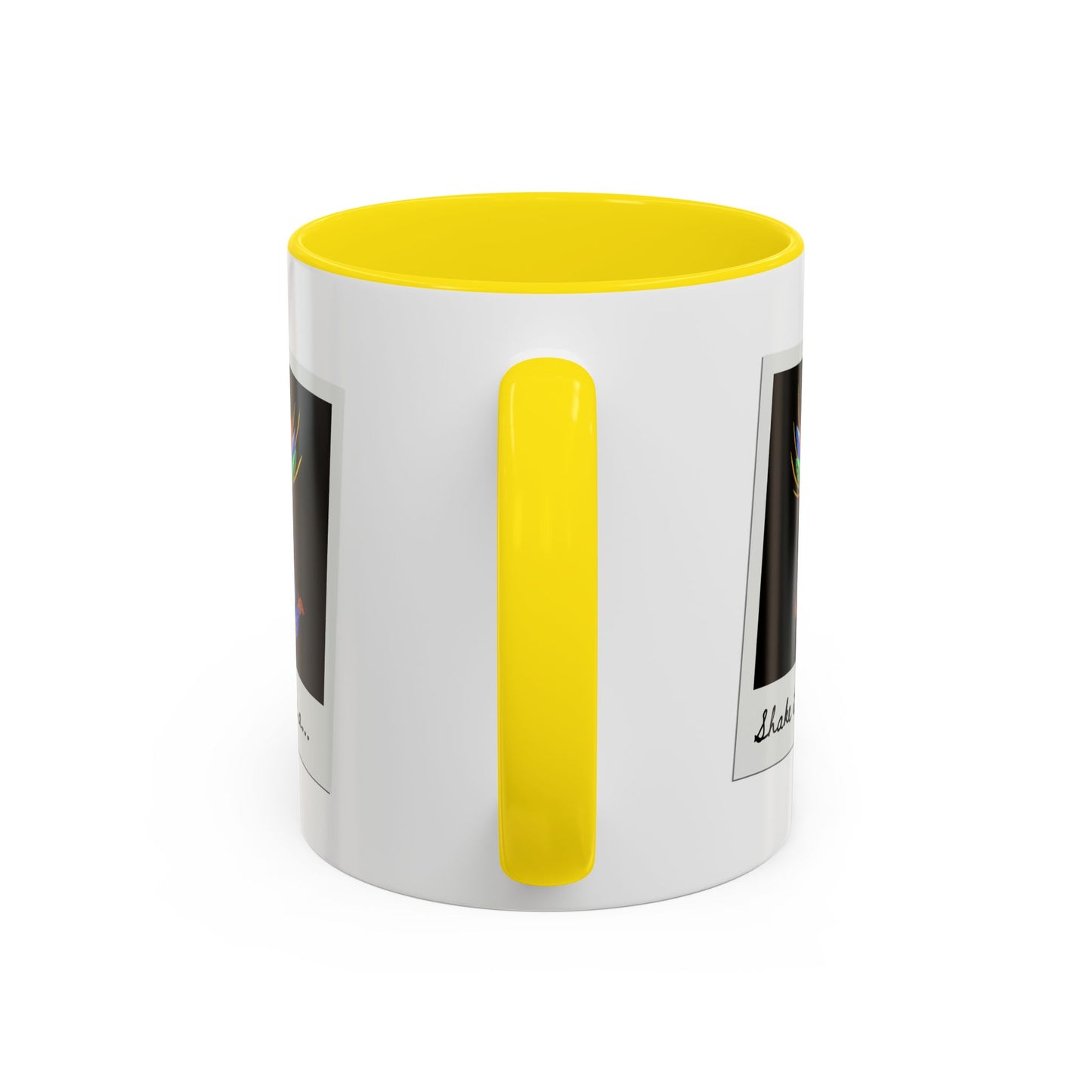 "Shake It Like a..." Accent Coffee Mug – Fun Dance Quote Ceramic Mug for Dancers and Music Lovers