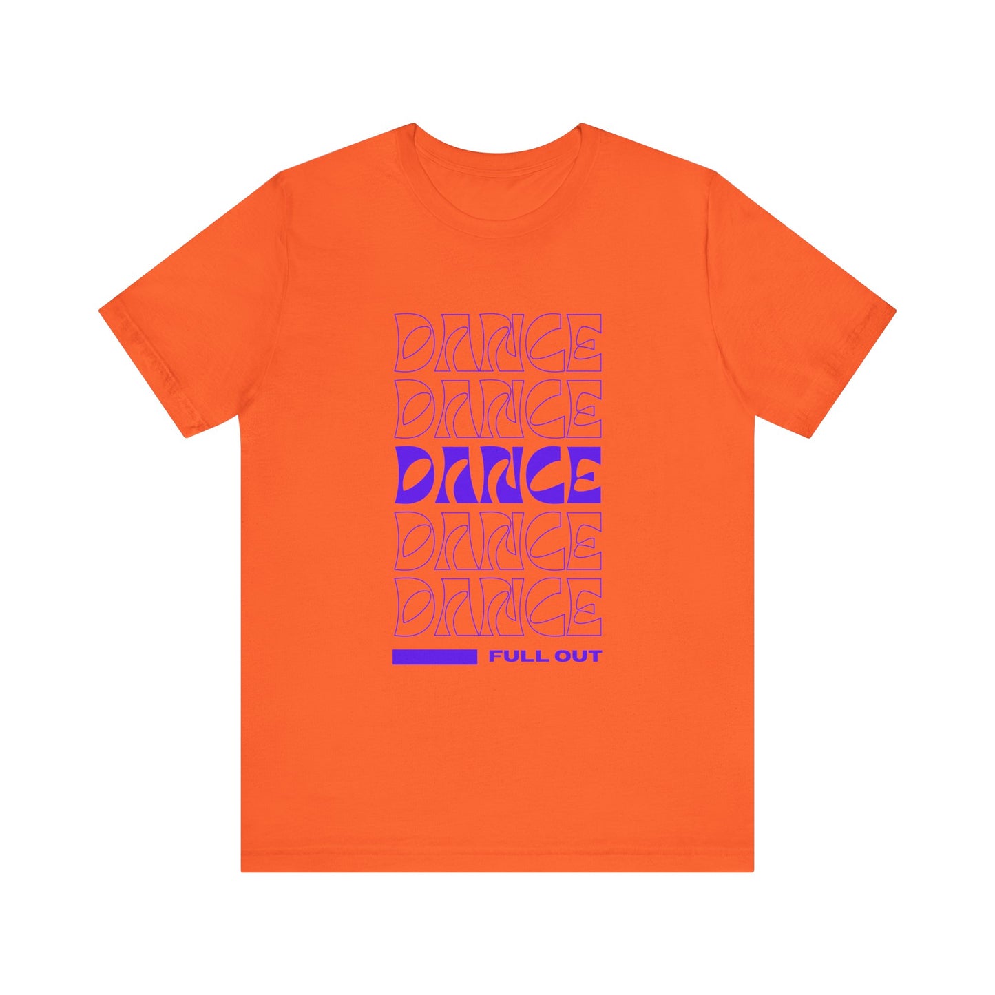 “Dancer - Full Out” T-Shirt – Bold Text Dance Motivation Unisex Garment-Dyed Tee