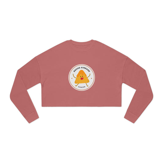 "Nacho Average Dancer" Women’s Cropped Dance Sweatshirt – Cute Nacho Graphic | Funny Dance Gift for Her