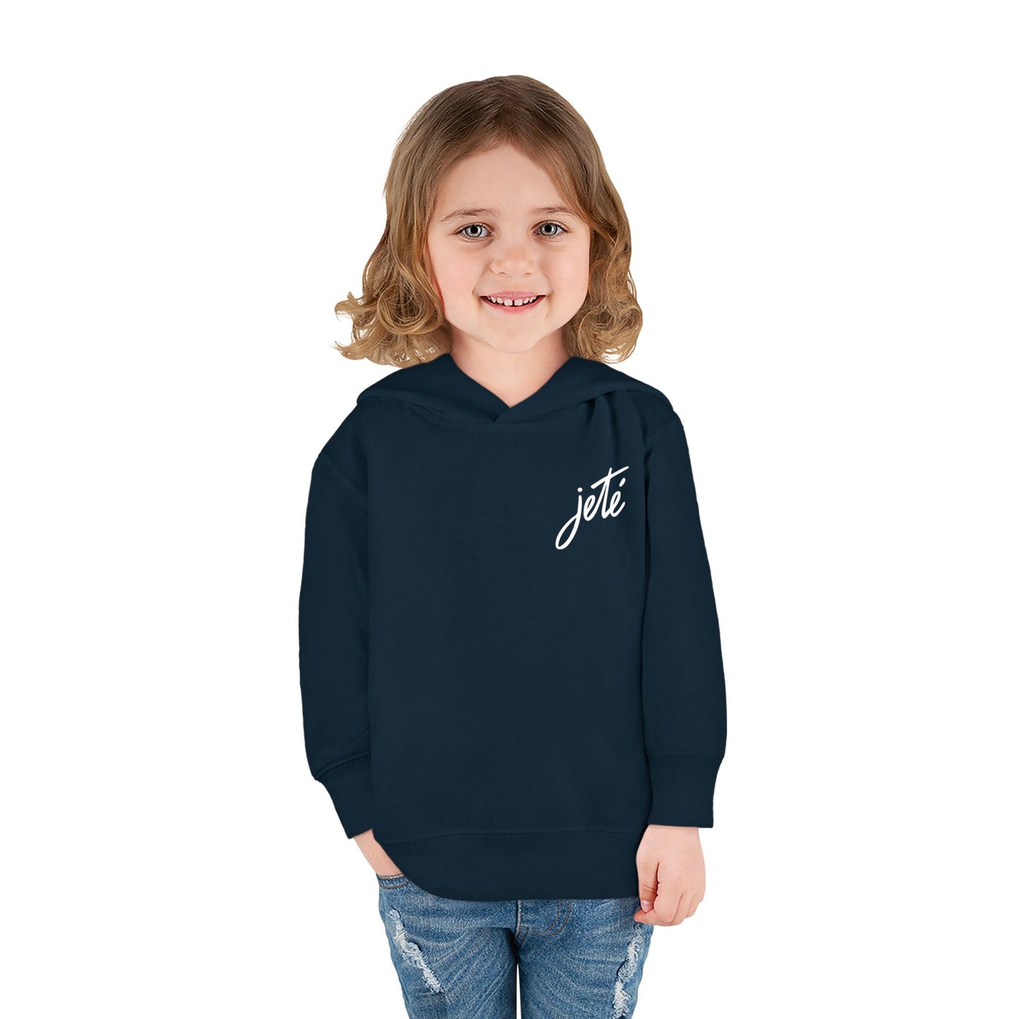 “Jeté” Official Logo | Ballet & Dance Hoodie for Kids & Young Dance Enthusiasts - Toddler Pullover Hoodie