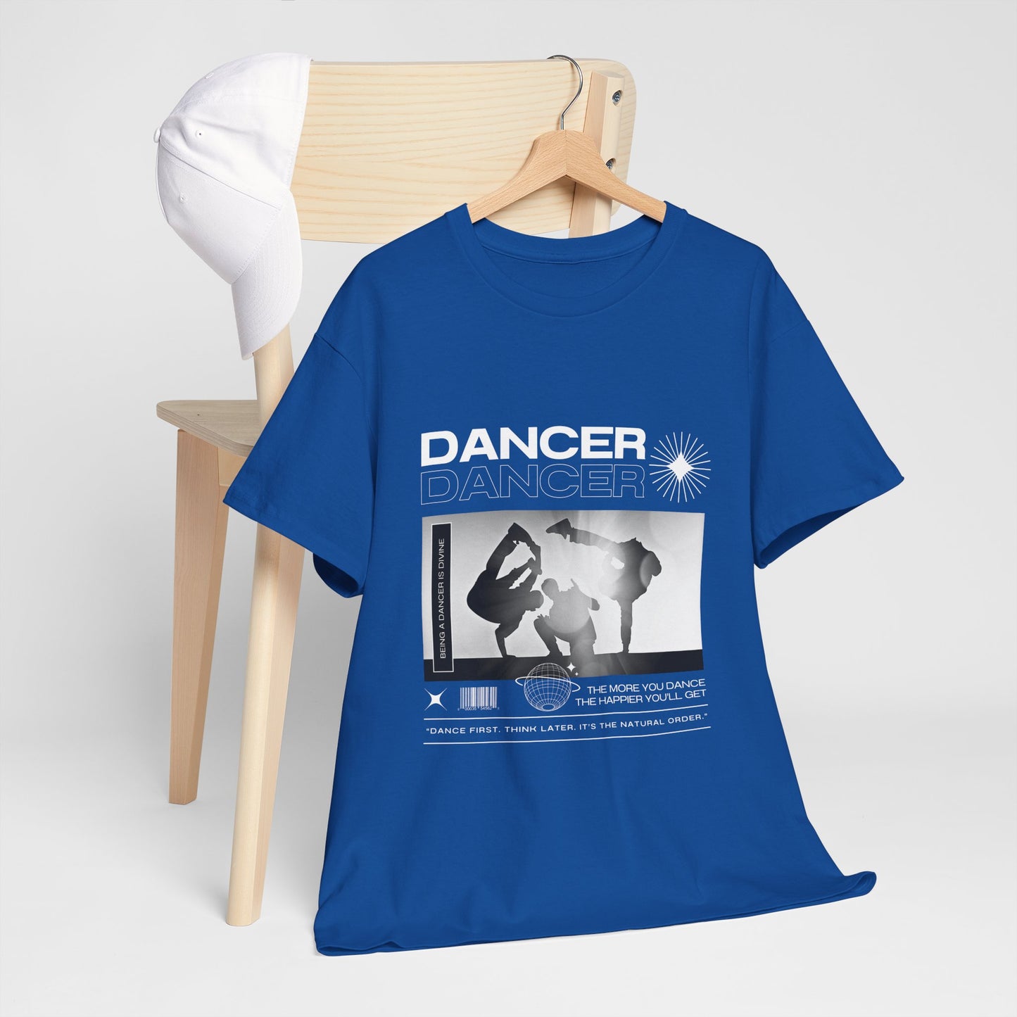 “Dancer” Graphic with Breakdancer Streetwear-Inspired Design | Hip-Hop Dance T-Shirt for Men & Women | Unisex Heavy Cotton Tee