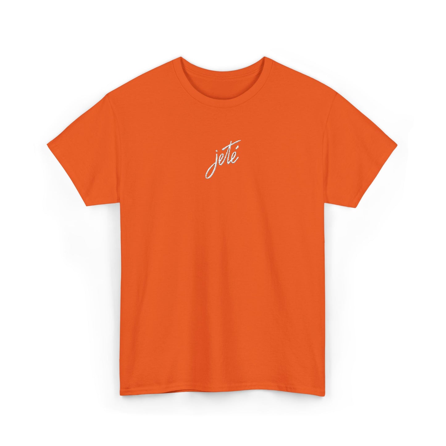 “Jeté” Official Embroidered Logo -Classic Dance Tee for Ballet & Dance Enthusiasts | Unisex Heavy Cotton™ T-Shirt