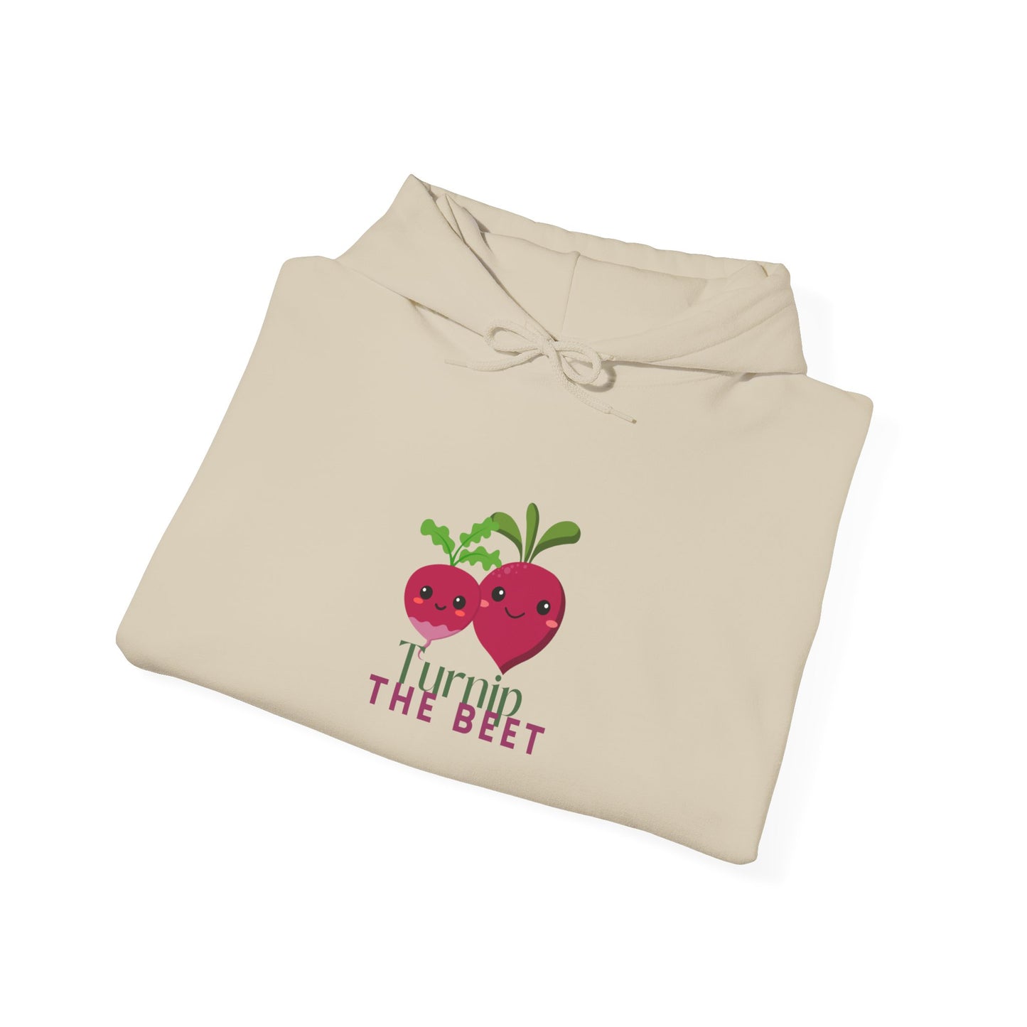"Turnip the Beet" Unisex Hooded Sweatshirt – Funny Dance Pun Hoodie with Cute Veggie Graphic | Cozy Gift for Dancers & Foodie Fans