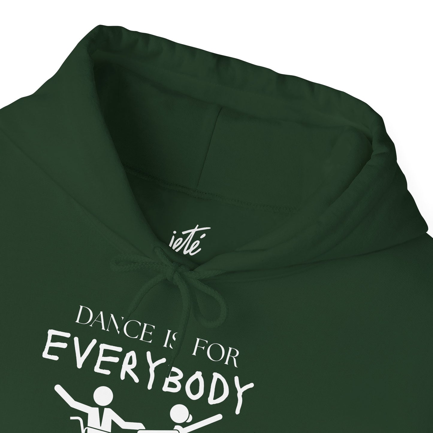 "Dance Is for Everybody" Unisex Hoodie – Inclusive Dance-Themed Hoodie for Teens and Adults with Personalization Option on Sleeve