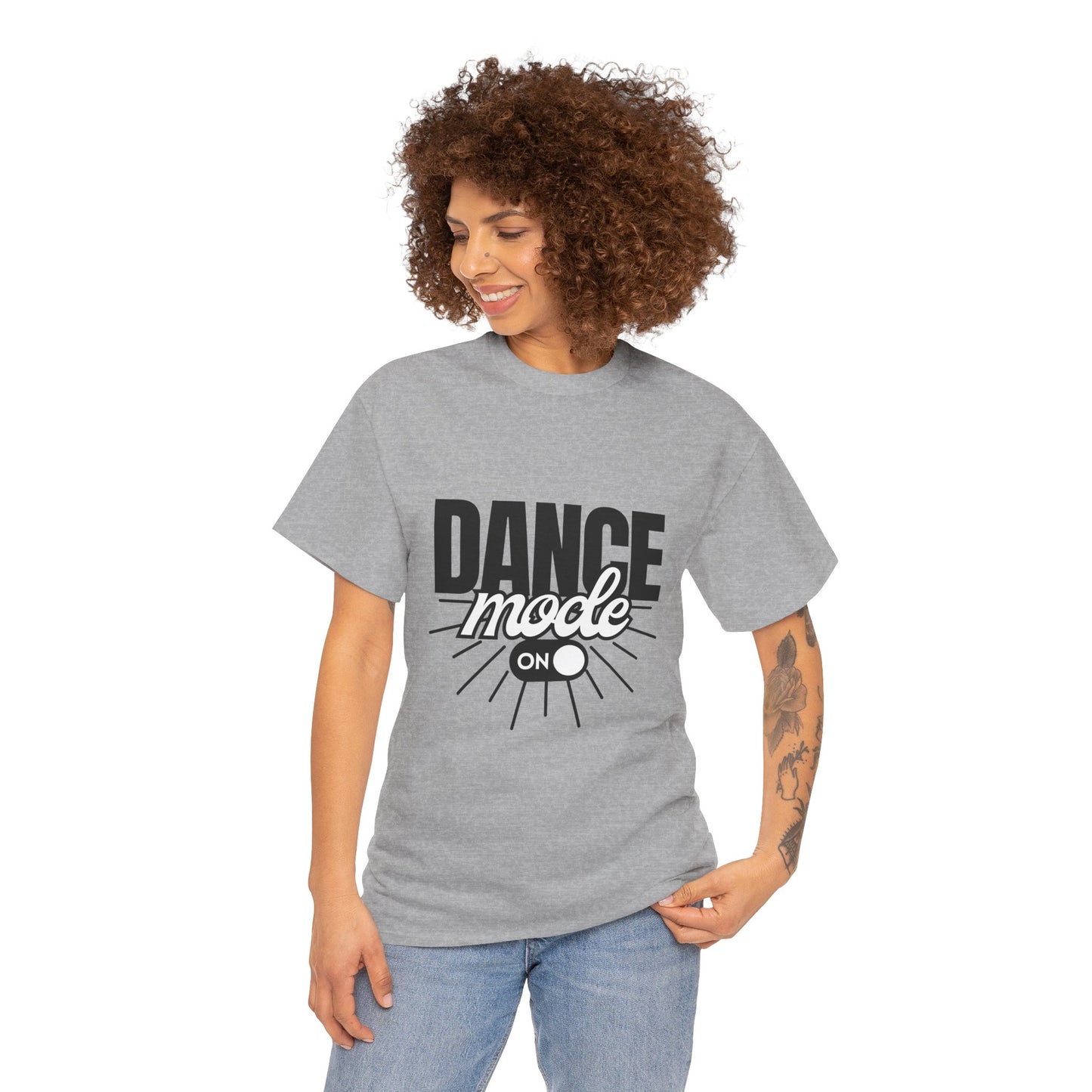 Dance Mode: On Unisex Heavy Cotton T-Shirt – Dance-Inspired Graphic Tee for Adults & Kids