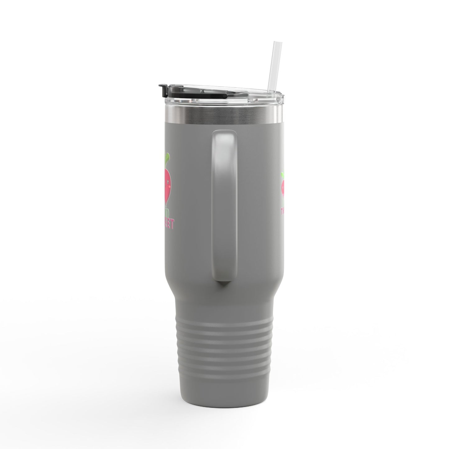 "Turnip the Beet" 40oz Insulated Travel Mug – Cute Veggie Dance Pun Tumbler for Music & Dance Lovers | Jete Shop 🥬🎶✨
