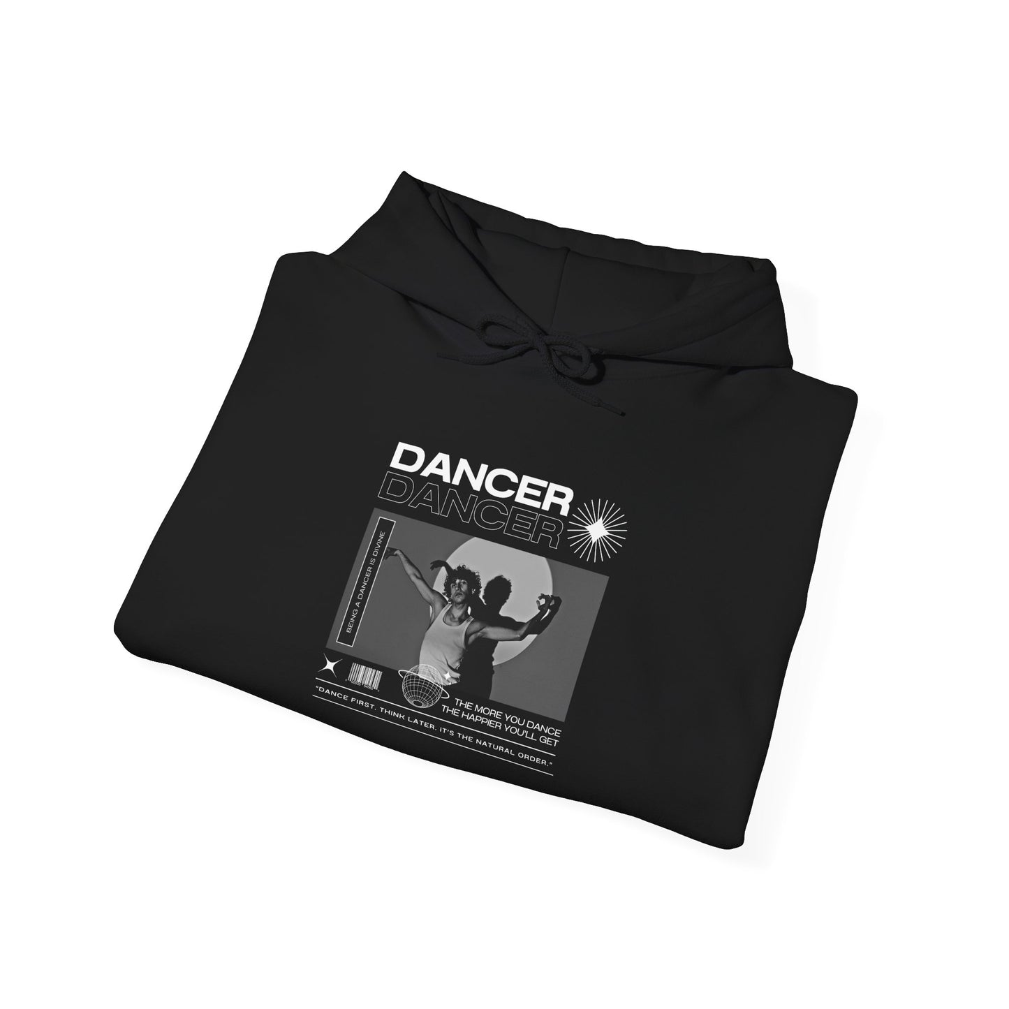 “Dancer” Contemporary Dancer in Spotlight Graphic | Streetwear-Inspired Dance Hoodie for Modern Dance Lovers - Unisex Heavy Blend™ Hooded Sweatshirt