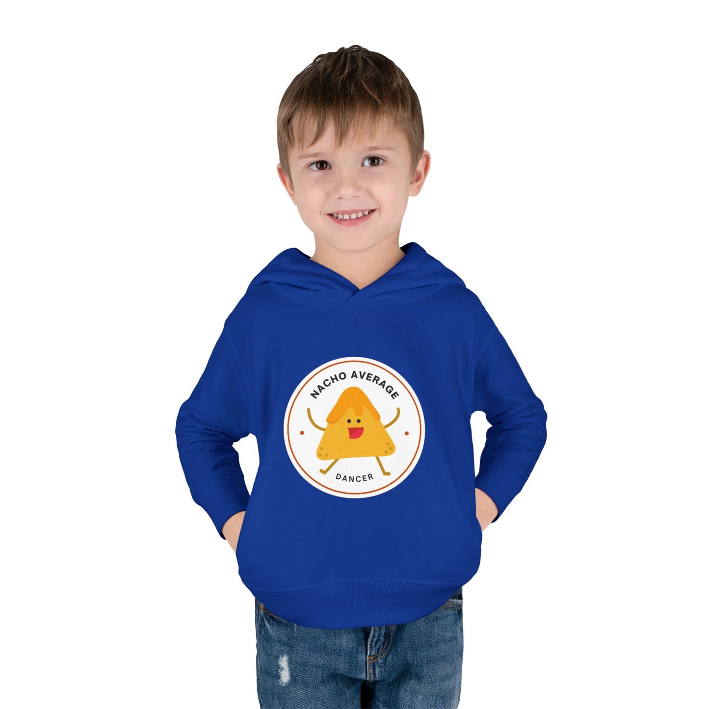 "Nacho Average Dancer" Pullover Fleece Sweatshirt with Cute Nacho Graphic | Funny Dance Gift for Kids - Toddler Dance Hoodie