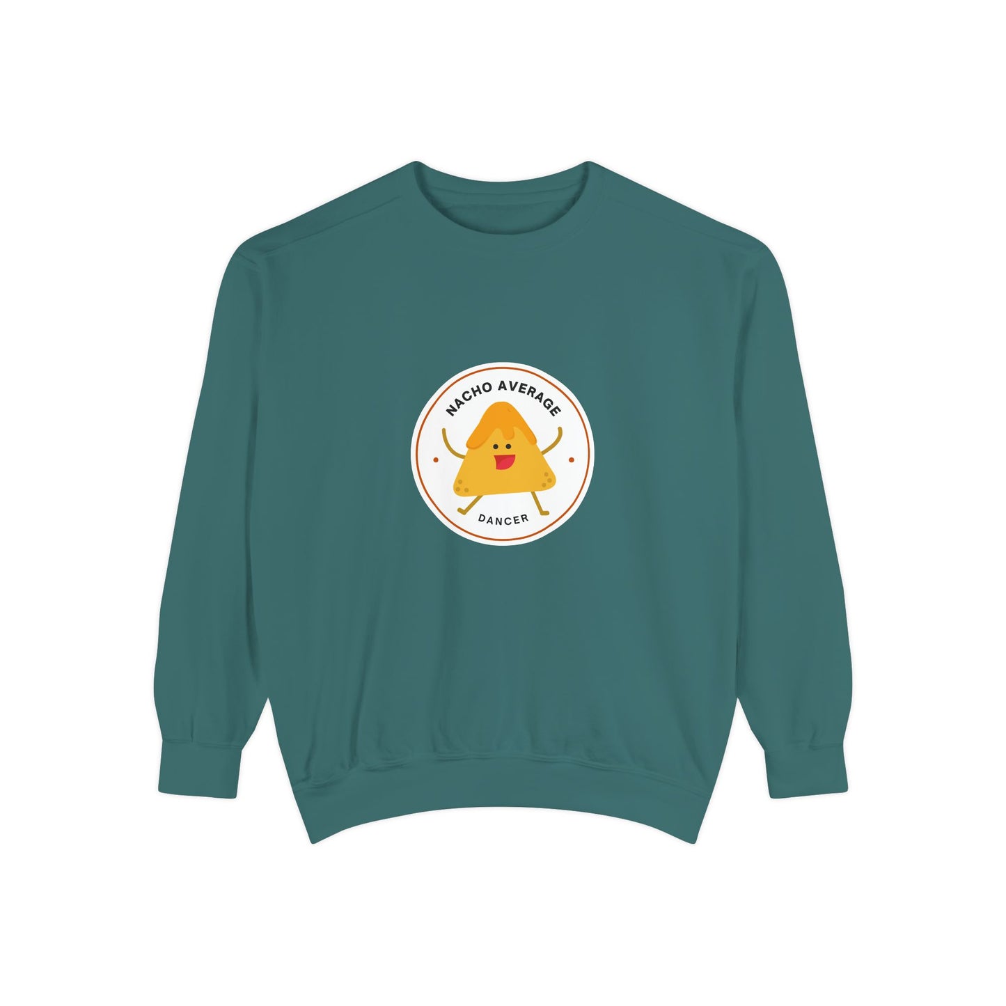 "Nacho Average Dancer" Unisex Lightweight Crewneck Sweatshirt – Cute Dance Pun Pullover with Fun Nacho Graphic for Dancers & Foodie Fans