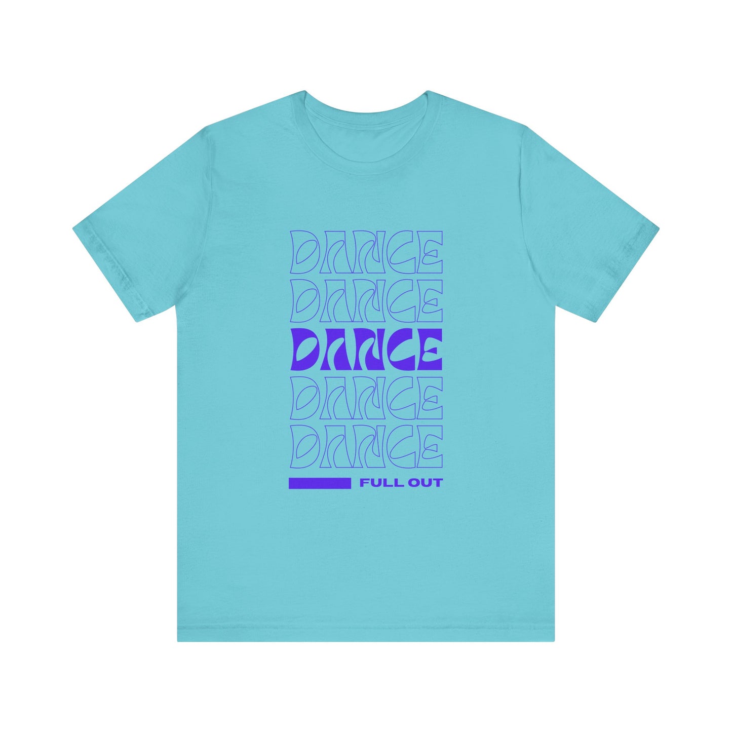 “Dancer - Full Out” T-Shirt – Bold Text Dance Motivation Unisex Garment-Dyed Tee