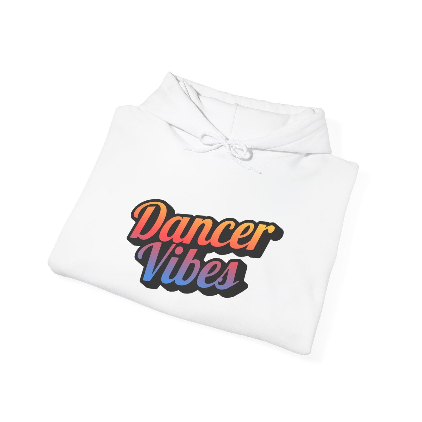 "Dancer Vibes" Unisex Hooded Sweatshirt – Colorful Retro Dance Graphic Hoodie for Dance Lovers