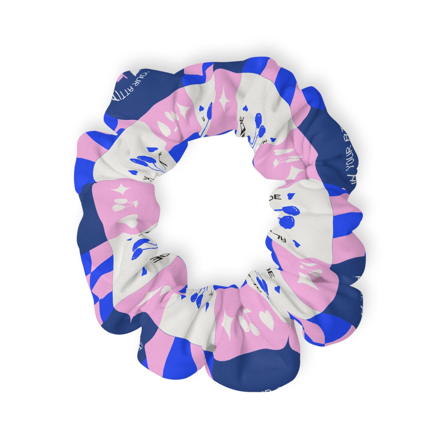 “Dancer – All in Your Attitude” Scrunchie – Retro Dance Hair Accessory with Motivational Graphic