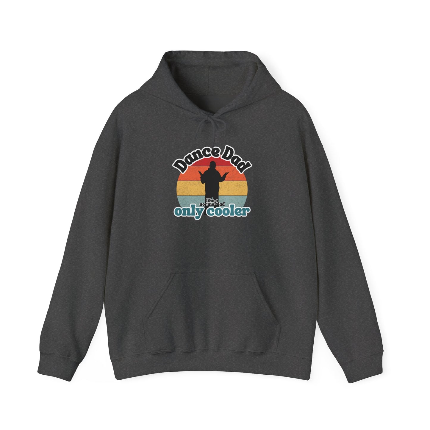 Dance Dad Retro Hoodie – Funny Unisex Heavy Blend™ Hooded Sweatshirt for Cool Dance Dads