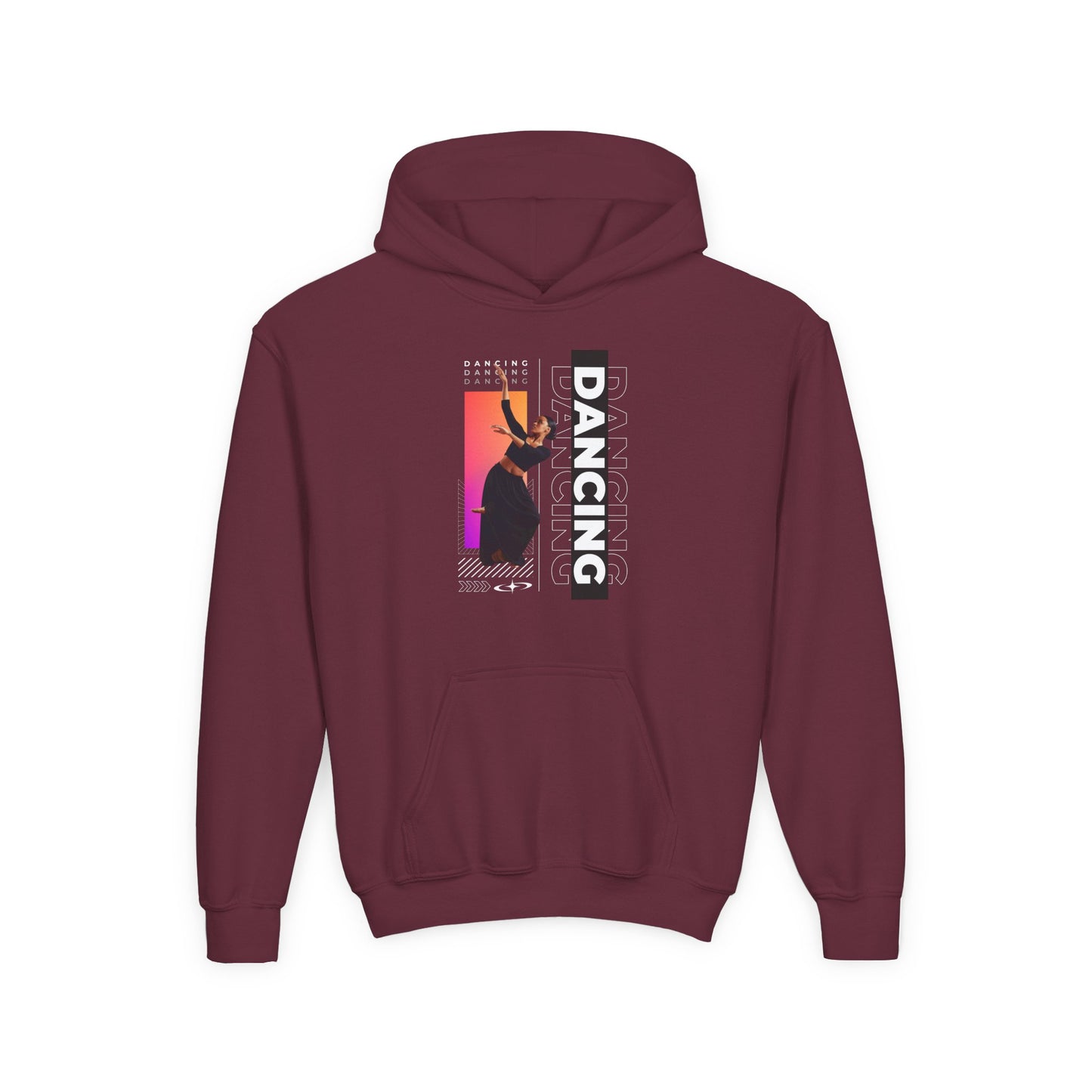 “Dancing” Female Dancer Streetwear Graphic | Unisex Youth Hoodie – Dance Hoodie for Kids & Young Performers