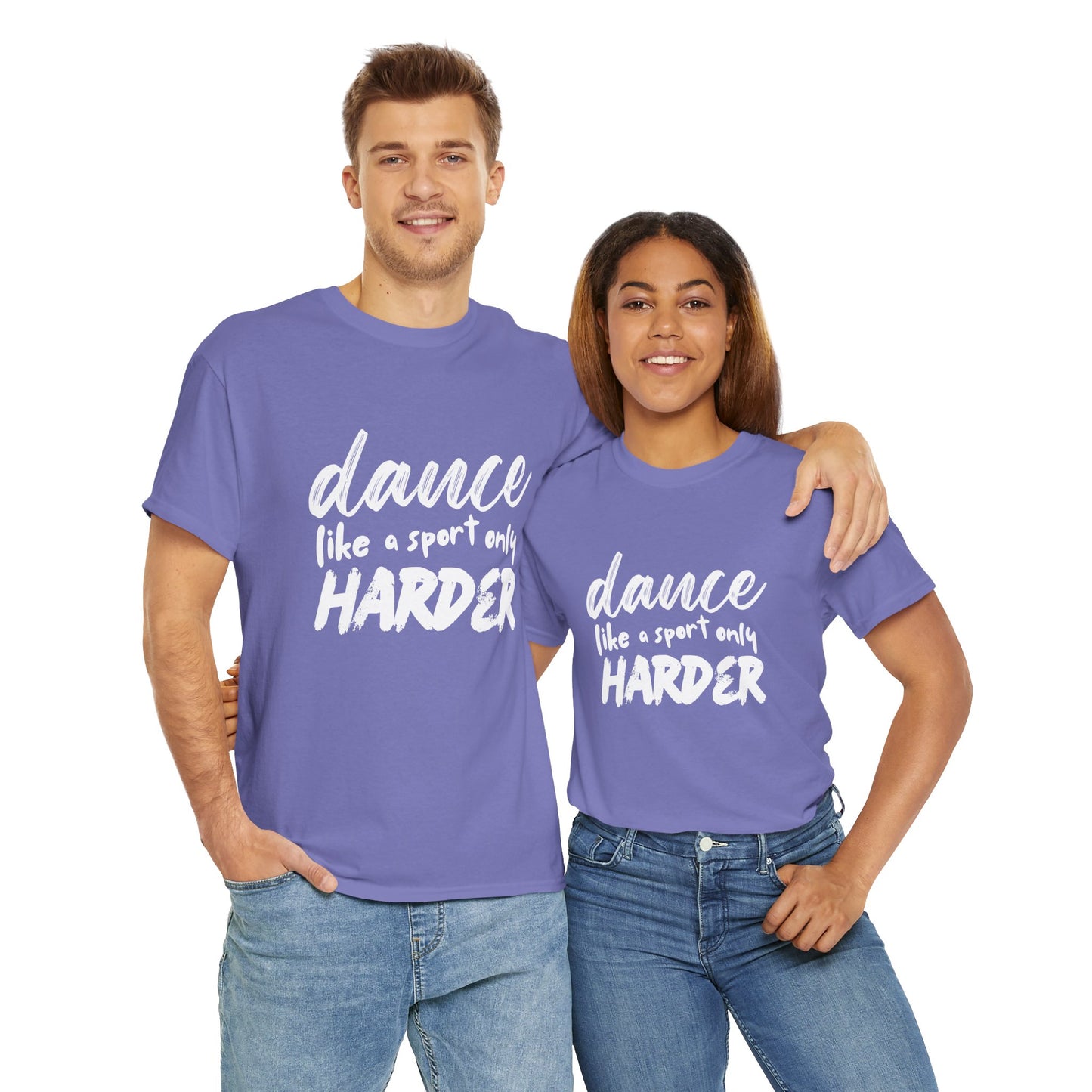 “Dance Like a Sport Only Harder” Unisex Heavy Cotton T-Shirt – Dance-Inspired Graphic Tee for Adults & Kids