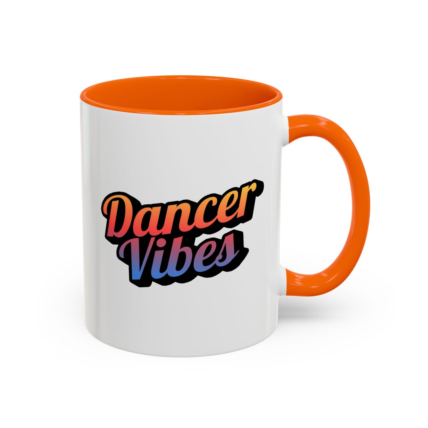 "Dancer Vibes" Accent Coffee Mug – Stylish Ceramic Mug for Dance Lovers and Performers