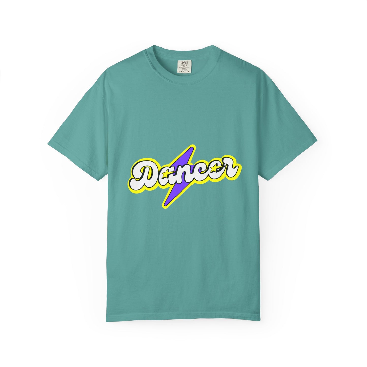 "Dancer" Unisex Garment-Dyed T-Shirt – Superhero-Style Bold Graphic Tee – Dance Power Shirt for Performers & Movers