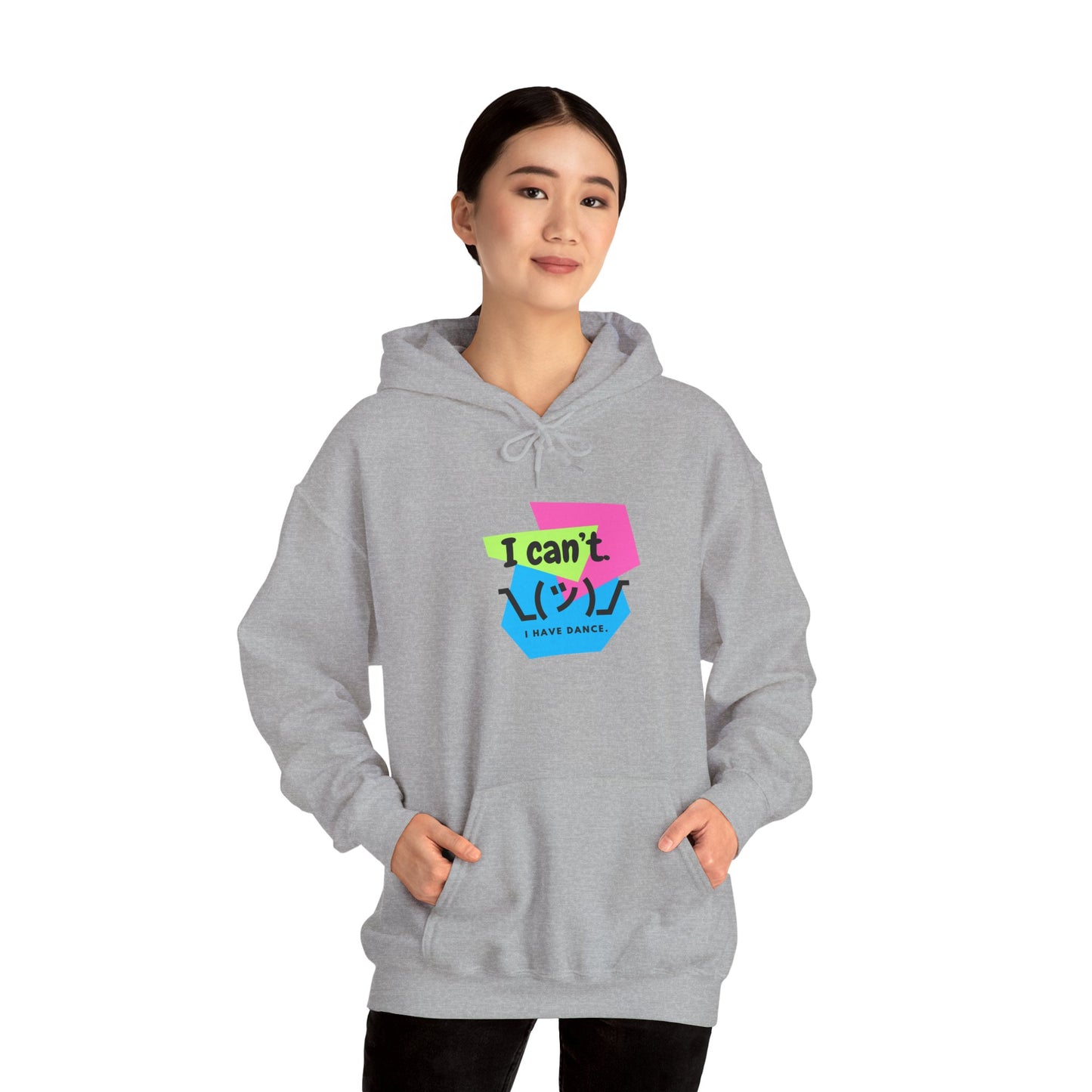 "I Can’t. I Have Dance." Unisex Hooded Sweatshirt – Retro 80s Emoji Graphic Hoodie for Dancers | Jeté Dance-Inspired Loungewear