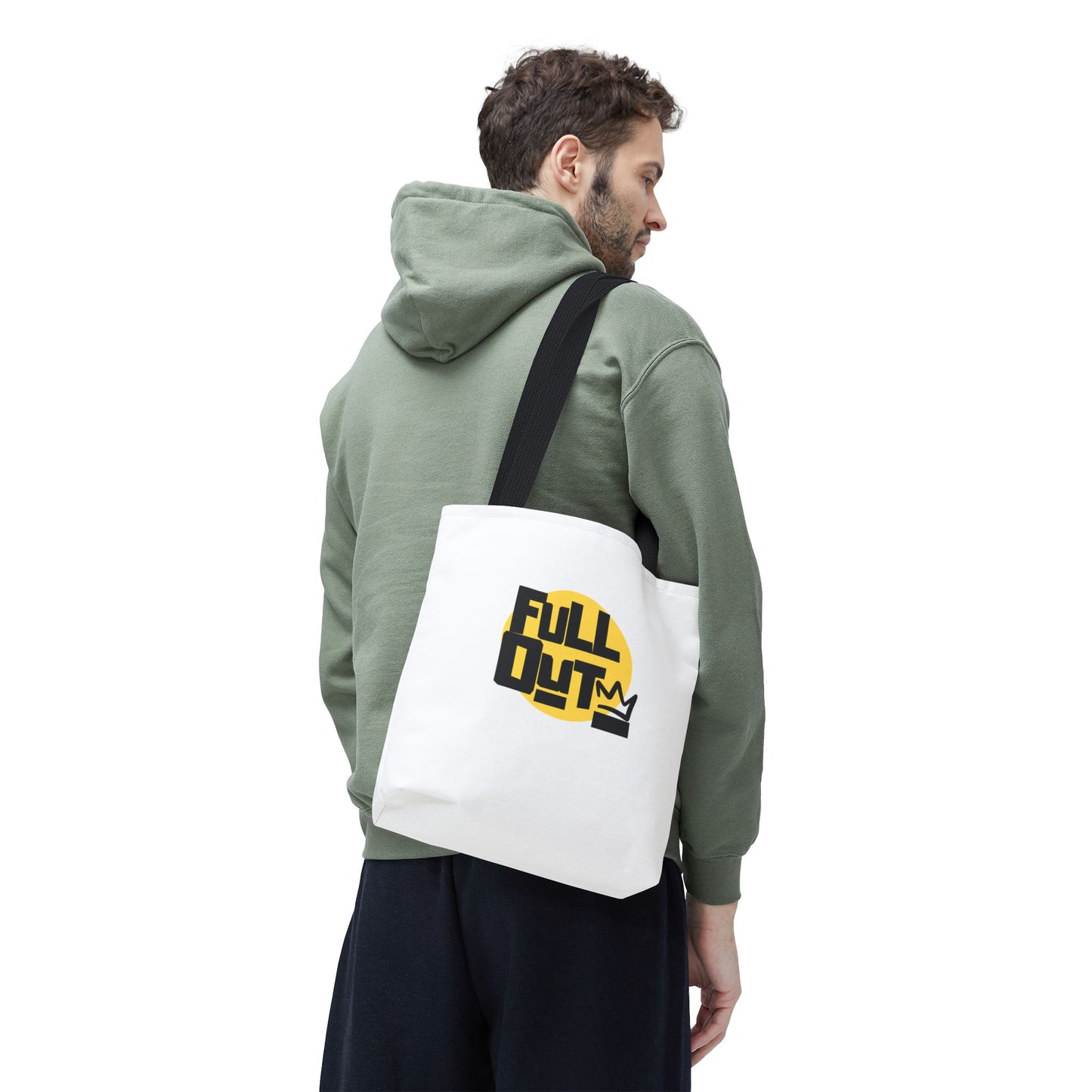 "Full Out" Dance Canvas Tote Bag – Streetwear-Inspired Graphic Dance Bag for Rehearsals, Classes & Everyday Use