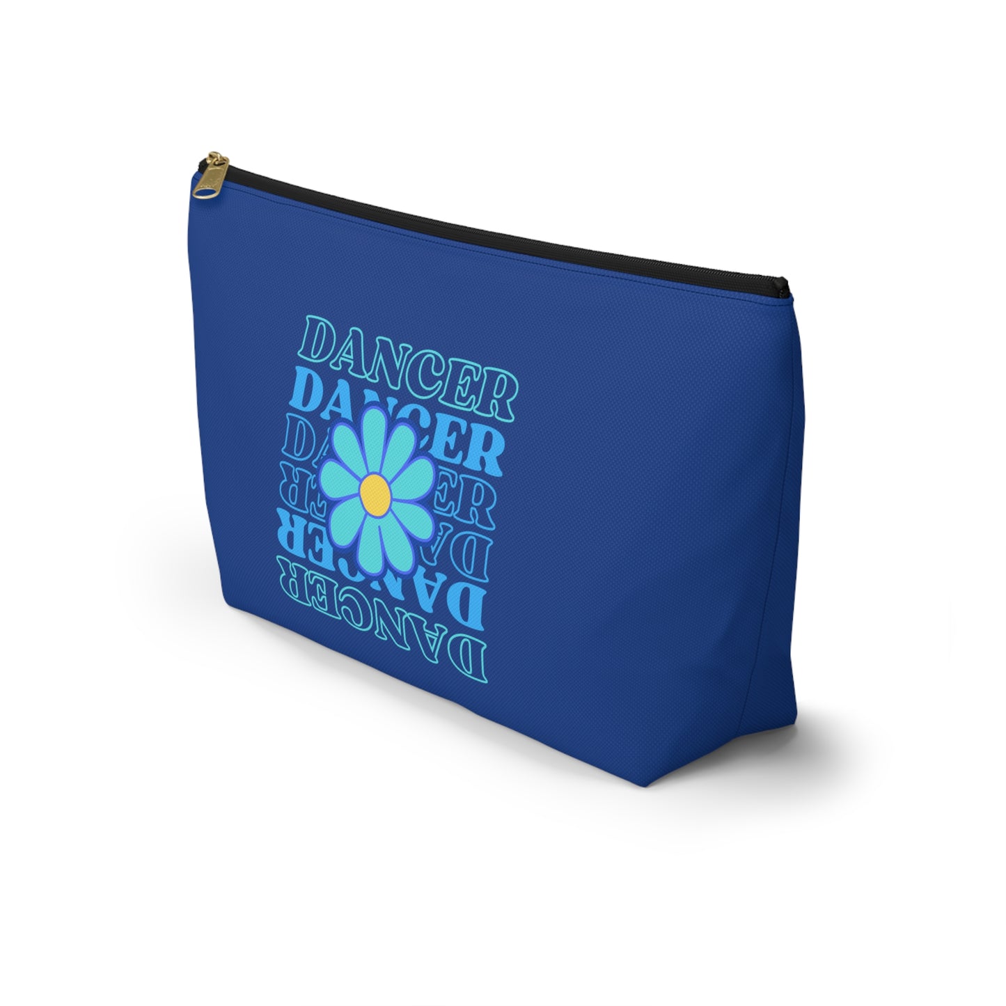 "Dancer" Makeup Bag – Elegant Floral Dance Graphic – Stylish Zipper Pouch for Cosmetics, Accessories & Gifts for Dancers