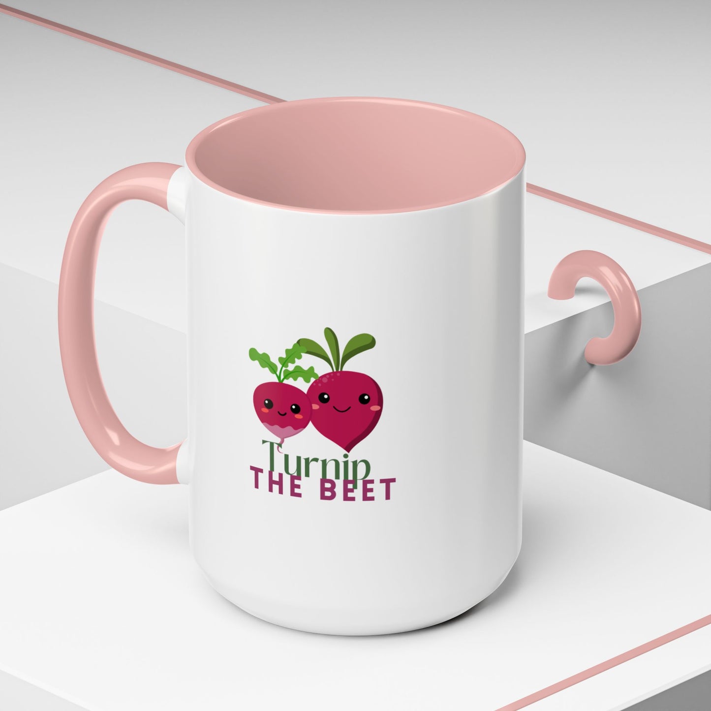 "Turnip the Beet" Accent Coffee Mug – Funny Dance Pun Ceramic Mug for Dancers and Music Lovers