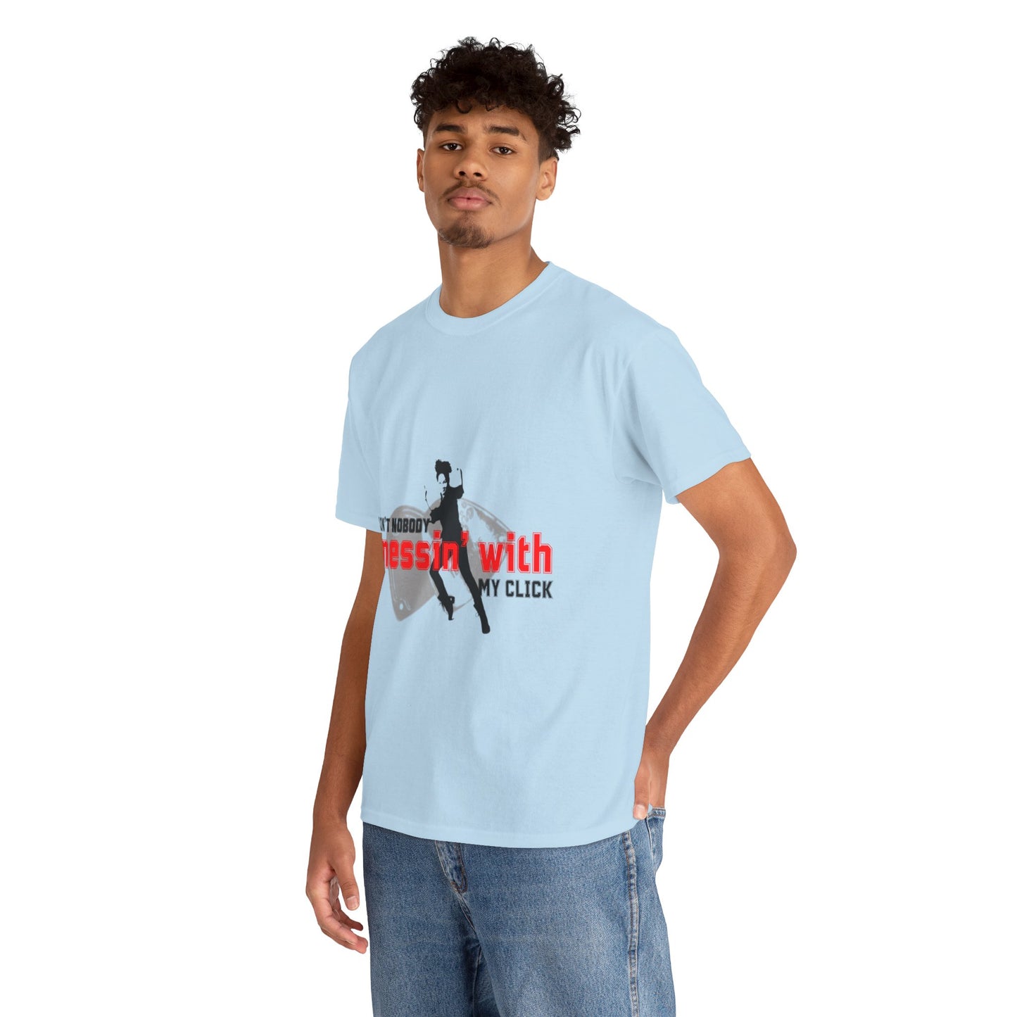 "Ain’t Nobody Messin’ With My Click" Tap Dance Tee – Unisex Heavy Cotton T-Shirt with Taps & Dancer Graphic