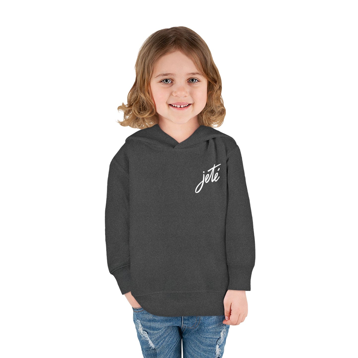 “Jeté” Official Logo | Ballet & Dance Hoodie for Kids & Young Dance Enthusiasts - Toddler Pullover Hoodie
