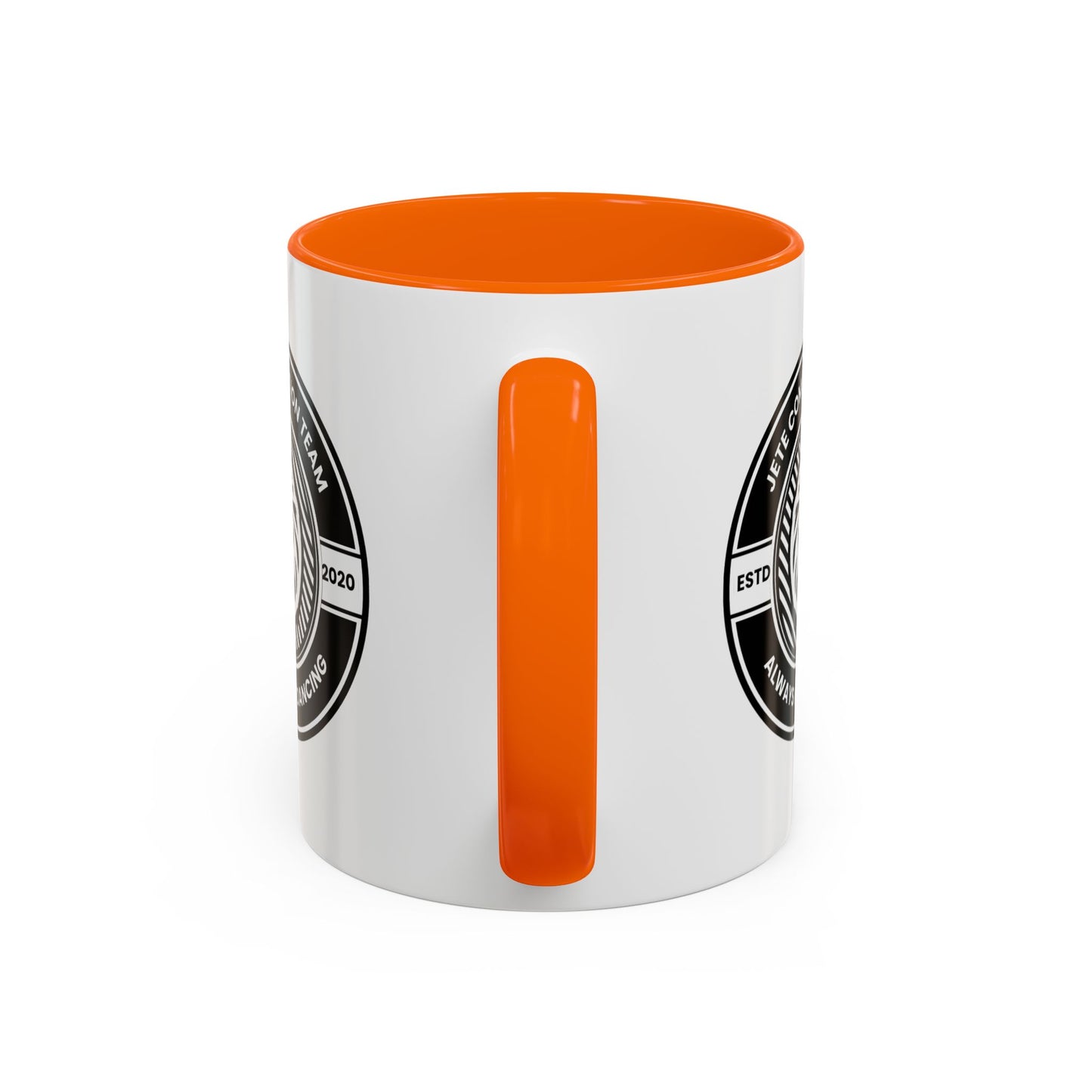 "Jeté Competition Team – Always Keep Dancing" Accent Coffee Mug – Collegiate Style Ceramic Mug for Dancers and Studio Teams