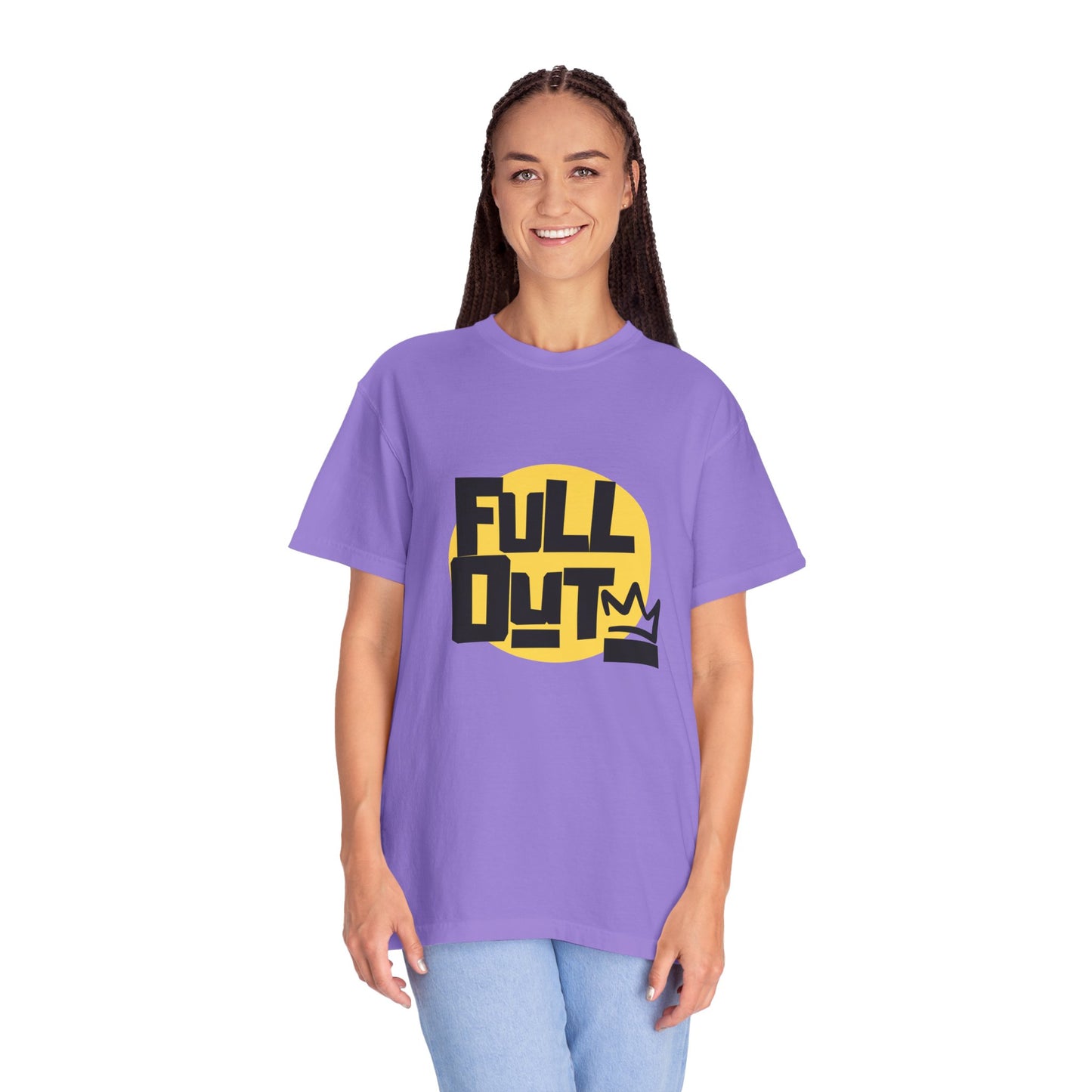 "Full Out" Unisex Garment-Dyed T-Shirt – Bold Streetwear-Inspired Dance Graphic Tee – Performance Shirt for Dancers & Hip Hop Enthusiasts