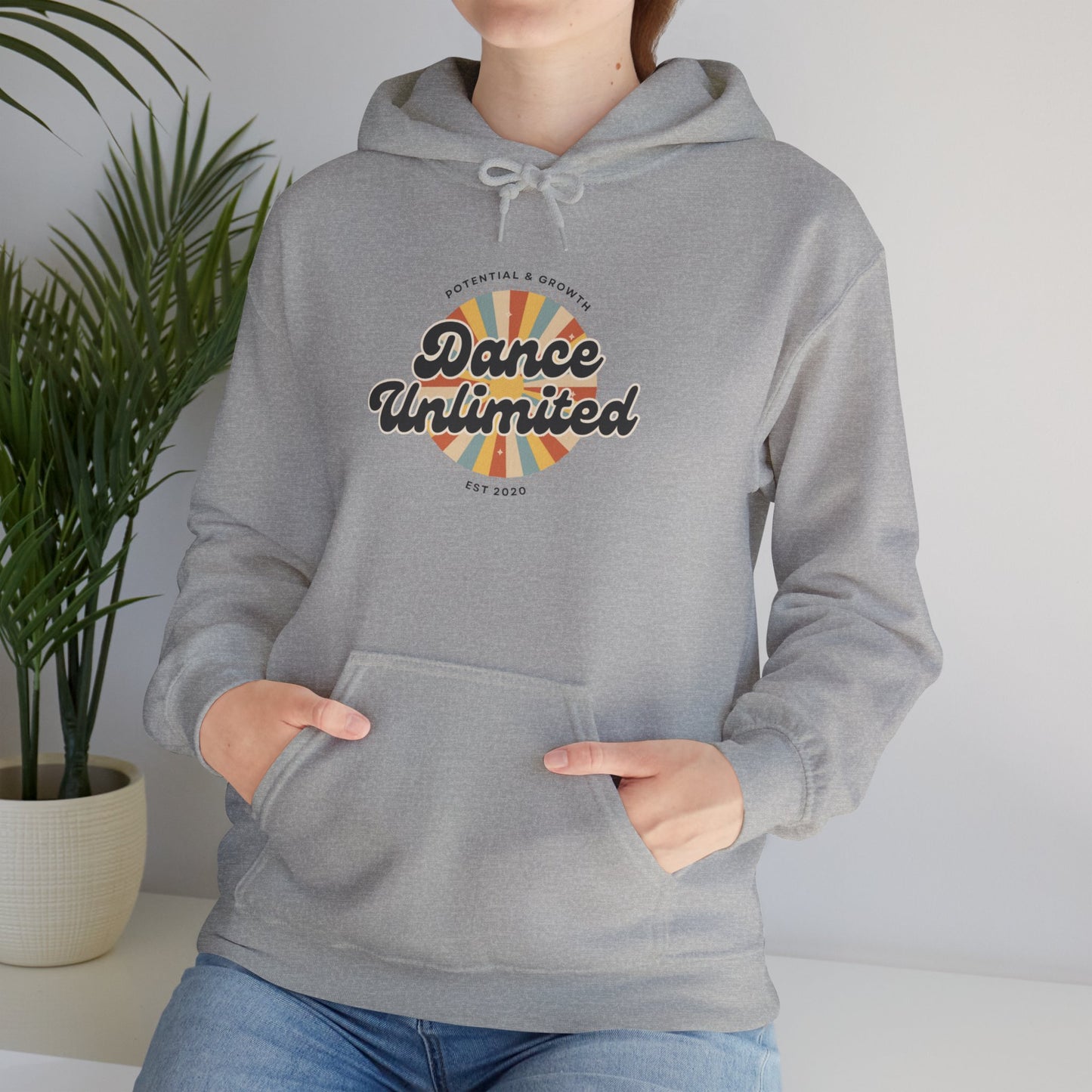 "Dance Unlimited – Potential & Growth" Retro Unisex Hoodie Dance-Inspired Sweatshirt