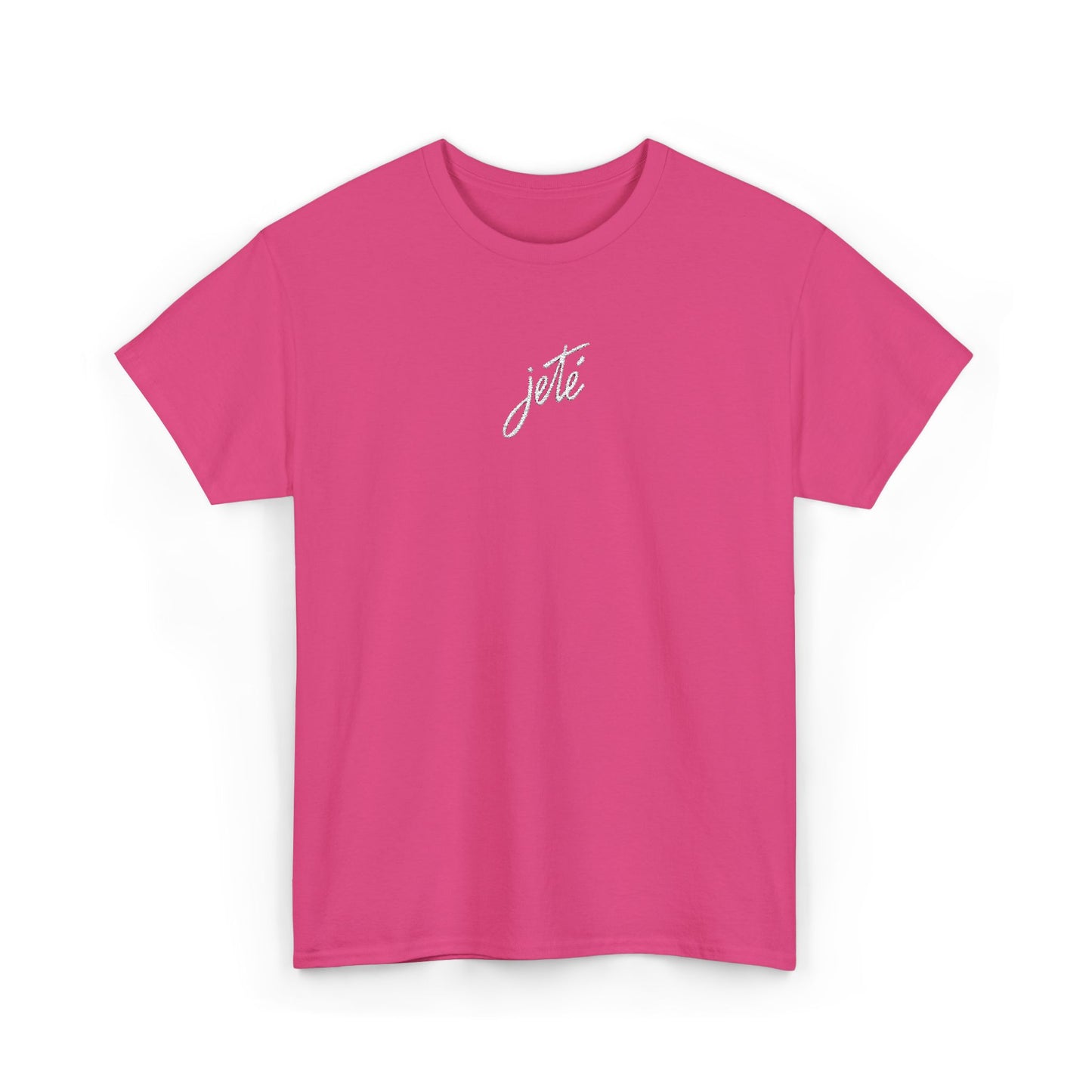 “Jeté” Official Embroidered Logo -Classic Dance Tee for Ballet & Dance Enthusiasts | Unisex Heavy Cotton™ T-Shirt