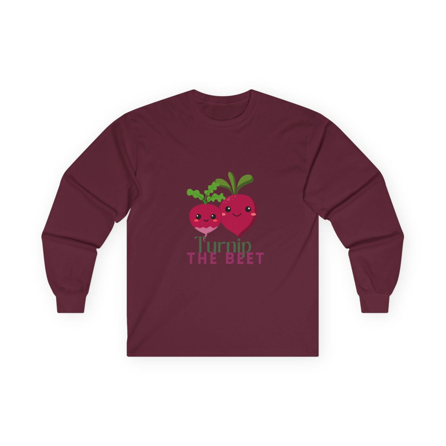 "Turnip the Beet" Unisex Long Sleeve Tee – Funny Dance Pun Shirt with Cute Pepper Graphic for Dancers & Veggie Lovers