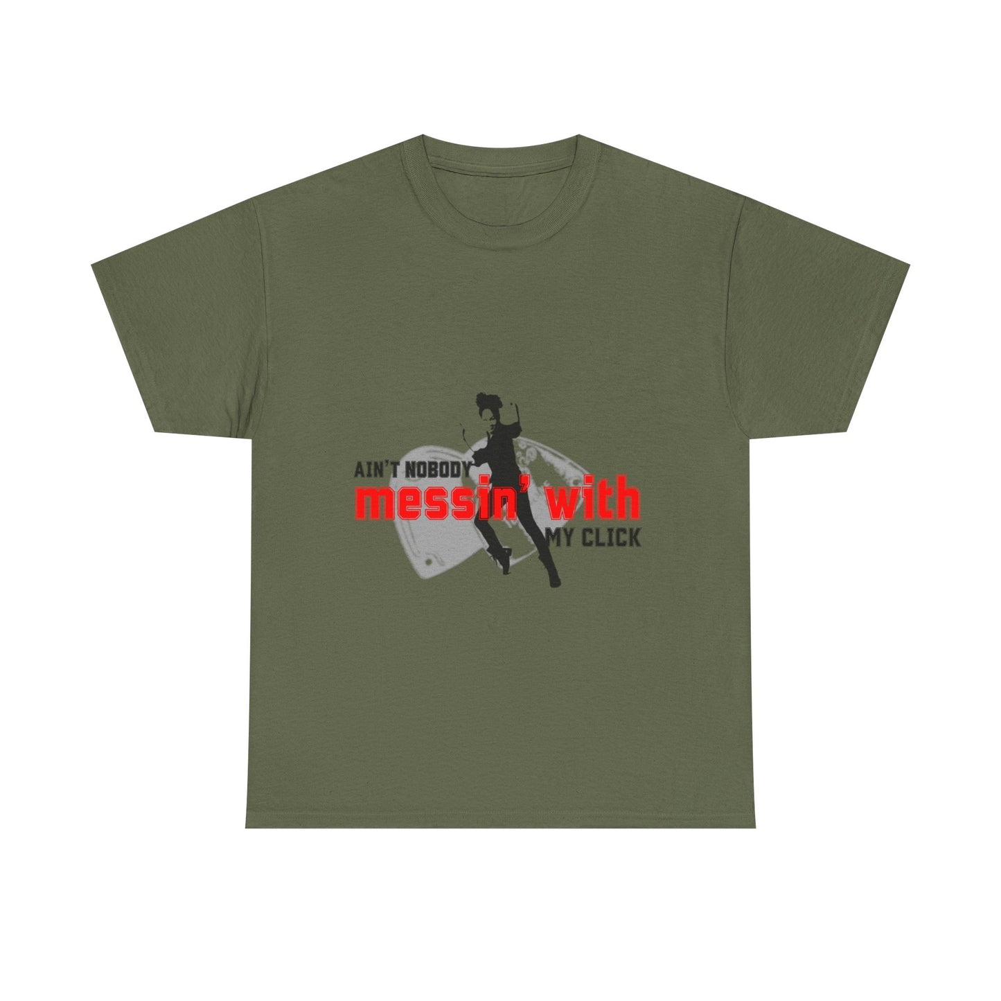 "Ain’t Nobody Messin’ With My Click" Tap Dance Tee – Unisex Heavy Cotton T-Shirt with Taps & Dancer Graphic