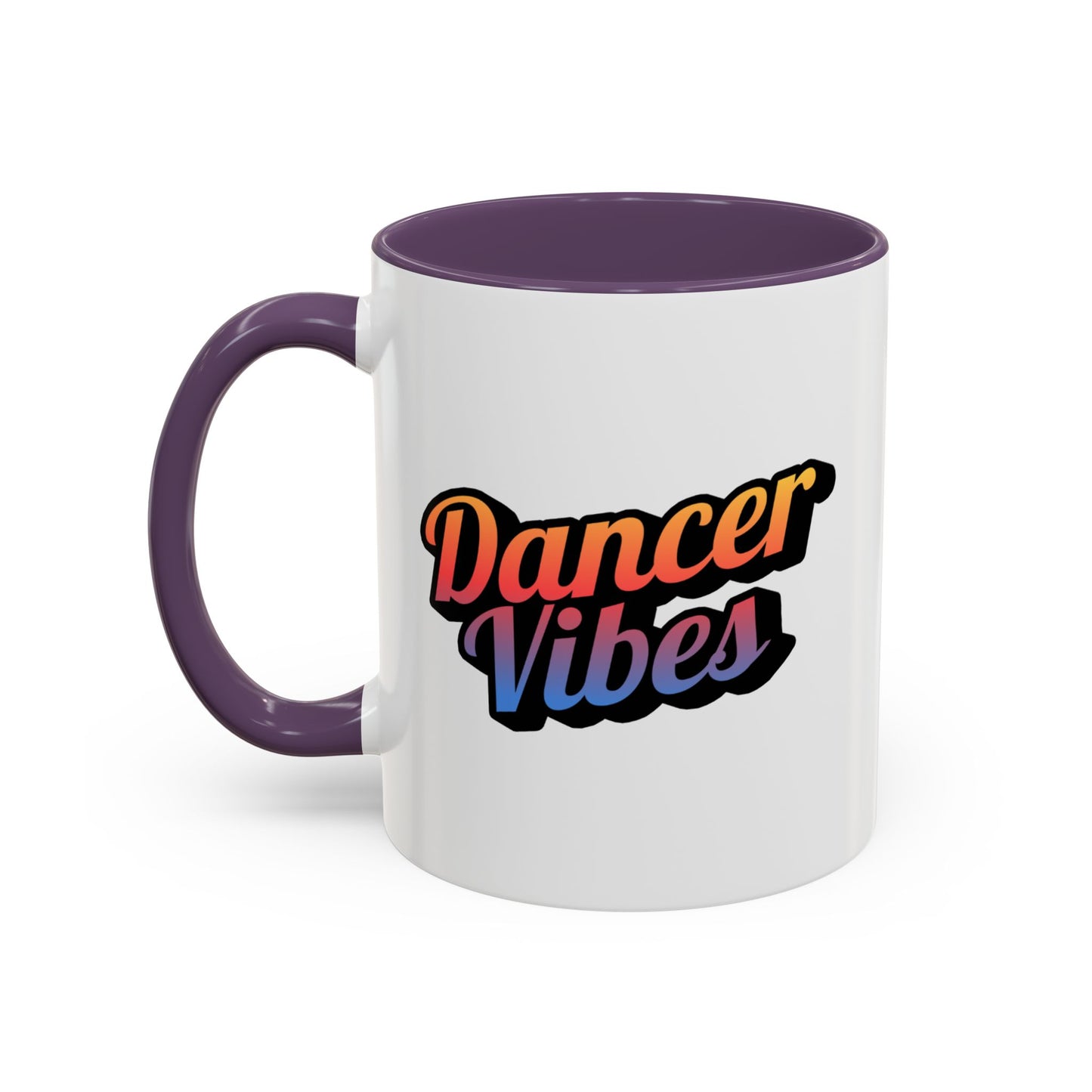 "Dancer Vibes" Accent Coffee Mug – Stylish Ceramic Mug for Dance Lovers and Performers