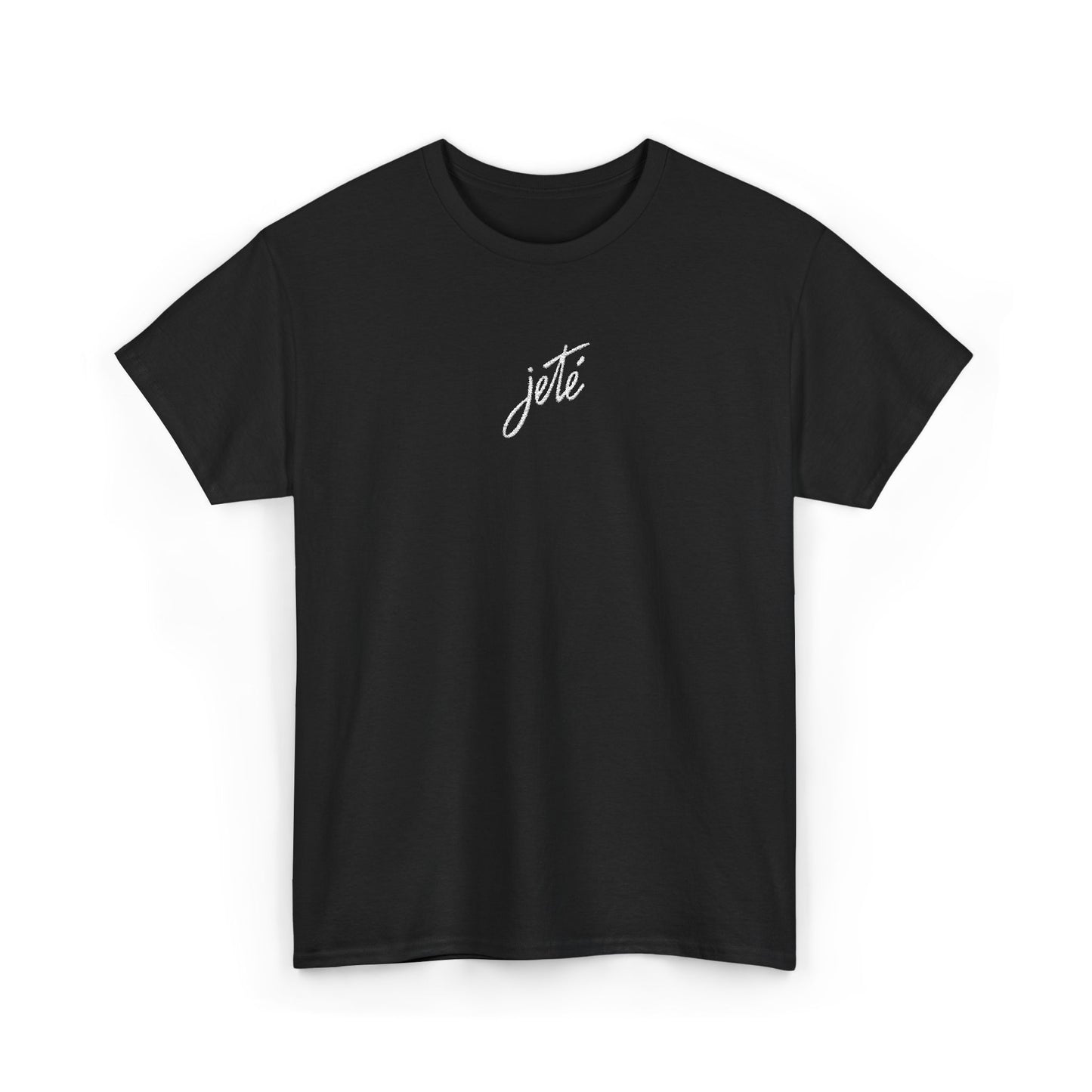 “Jeté” Official Embroidered Logo -Classic Dance Tee for Ballet & Dance Enthusiasts | Unisex Heavy Cotton™ T-Shirt