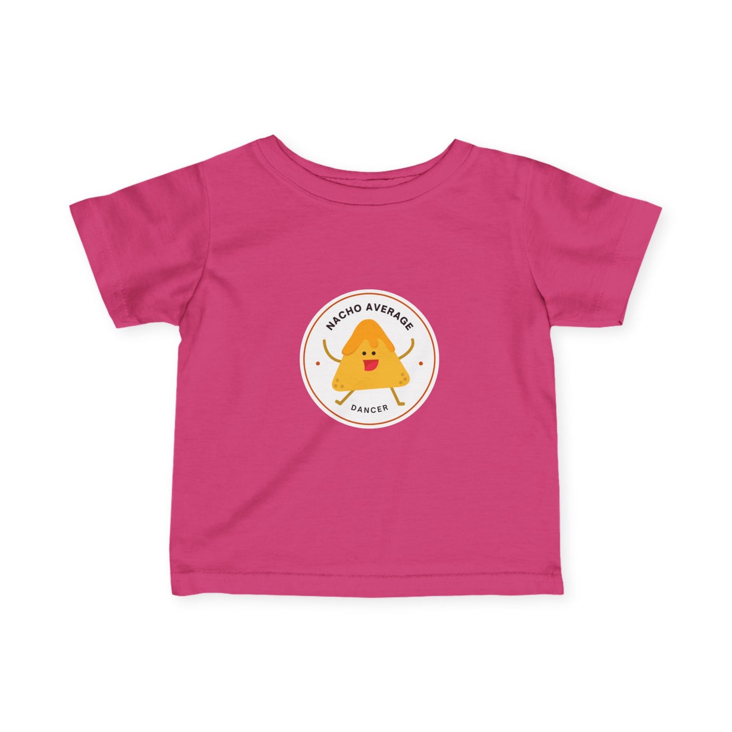 "Nacho Average Dancer" Infant Fine Jersey Tee – Funny Baby Dance T-Shirt with Cute Nacho Graphic for Tiny Movers