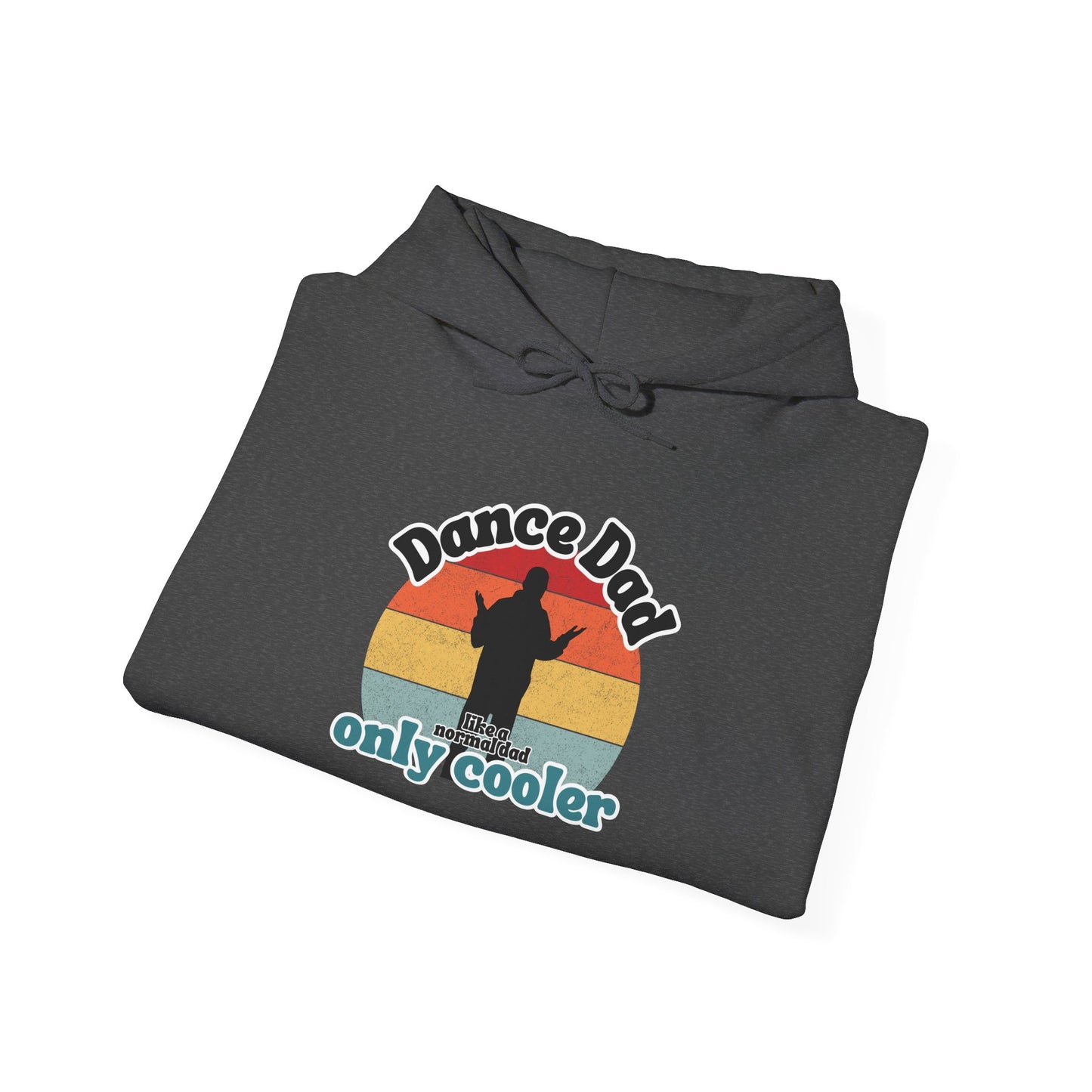 Dance Dad Retro Hoodie – Funny Unisex Heavy Blend™ Hooded Sweatshirt for Cool Dance Dads