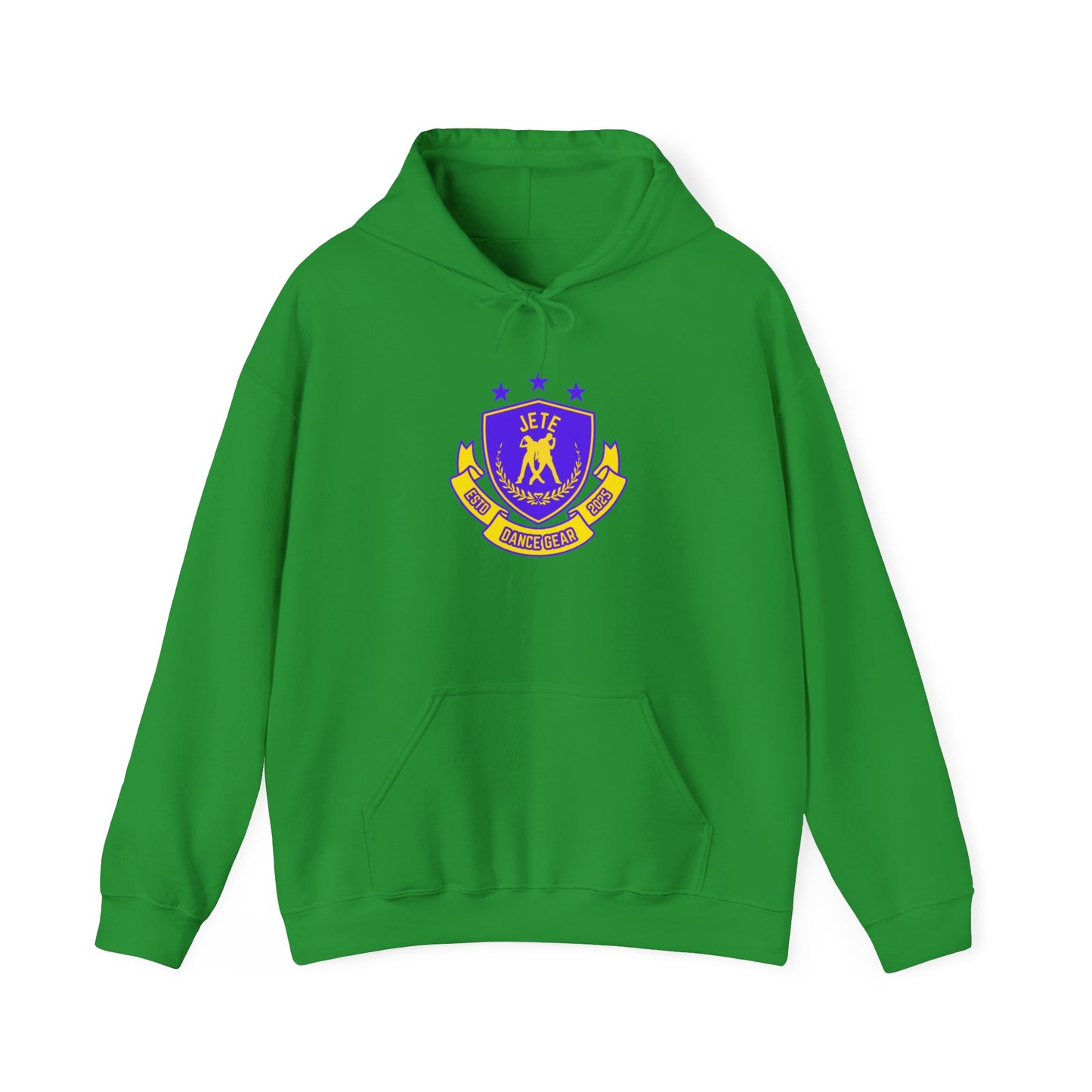 "Jeté Dance Gear" Unisex Hooded Sweatshirt – Collegiate Style Dance Hoodie for Dancers & Dance Lovers