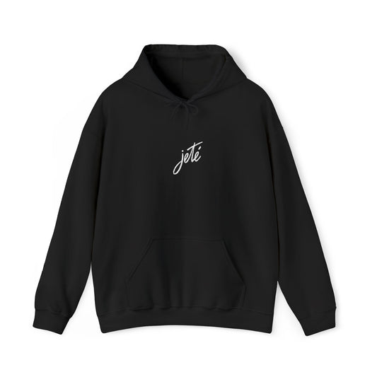“Jeté” Official Embroidered Logo - Unisex Heavy Blend™ Hooded Sweatshirt | Premium Streetwear Dance Hoodie for Ballet & Dance Enthusiasts
