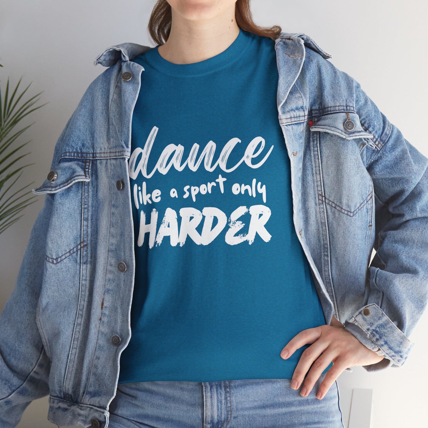 “Dance Like a Sport Only Harder” Unisex Heavy Cotton T-Shirt – Dance-Inspired Graphic Tee for Adults & Kids