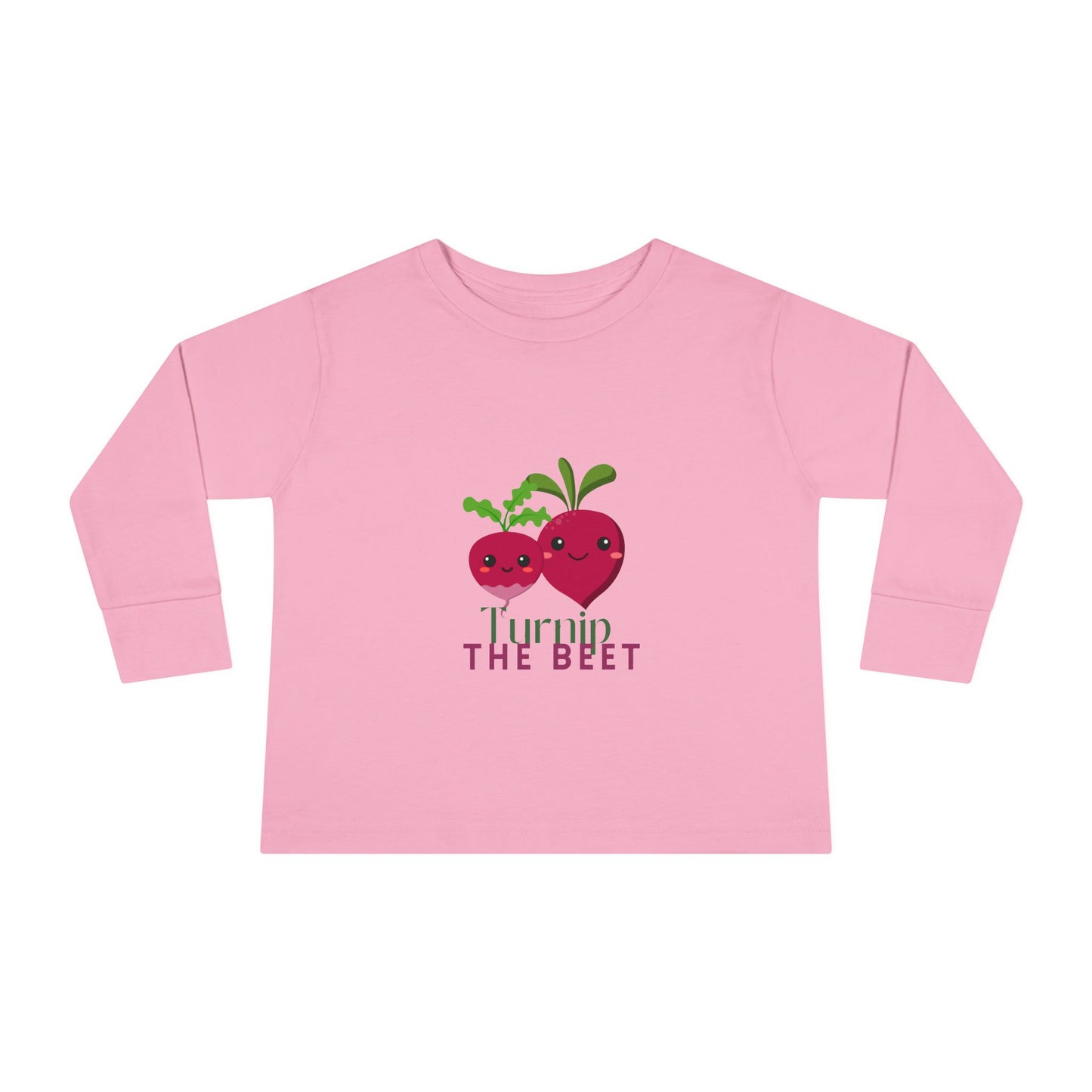 "Turnip the Beet" Toddler Dance T-Shirt – Cute Veggie Graphic Long Sleeve Tee for Kids