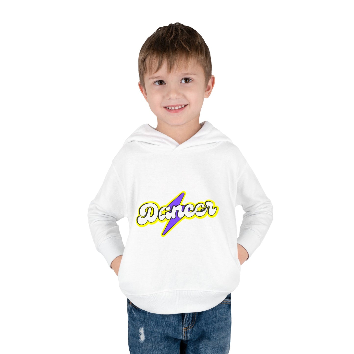 "Dancer" Superhero Toddler Pullover Fleece Hoodie – Cozy Dance-Themed Sweatshirt for Kids
