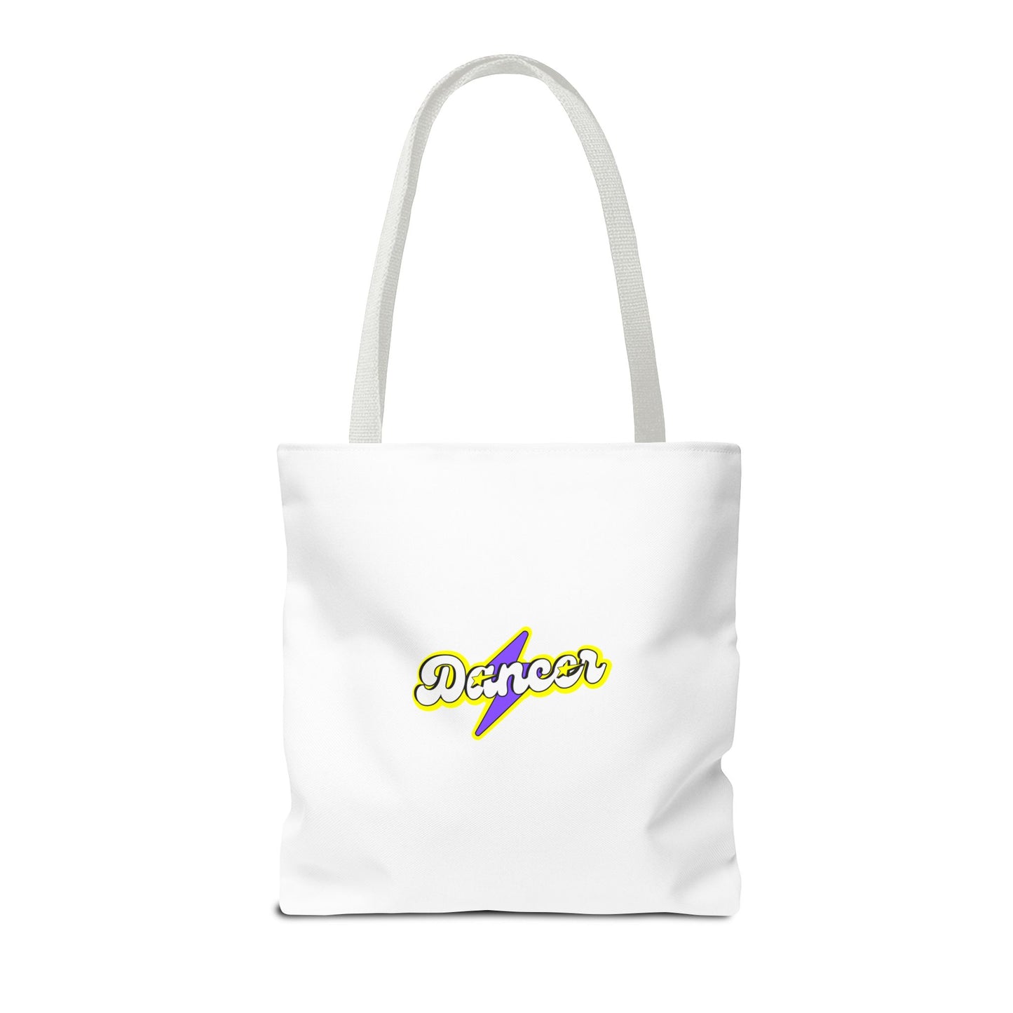 “Dancer” Superhero Graphic Canvas Tote Bag – Bold Dance Tote for Classes, Rehearsals & Everyday Use