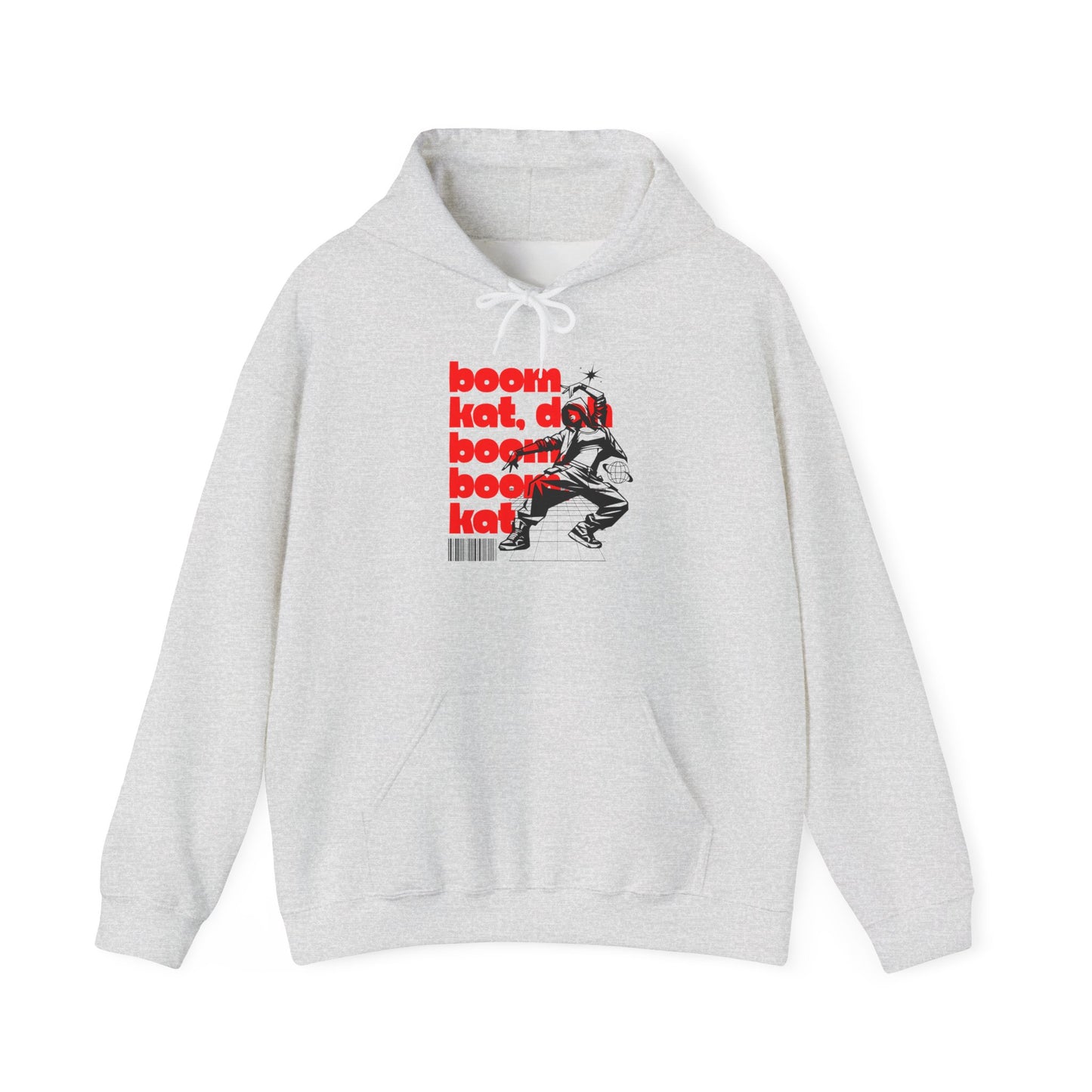 “Boom Kat” Hoodie – Unisex Hooded Sweatshirt with Bold Streetwear-Inspired Dance Graphic