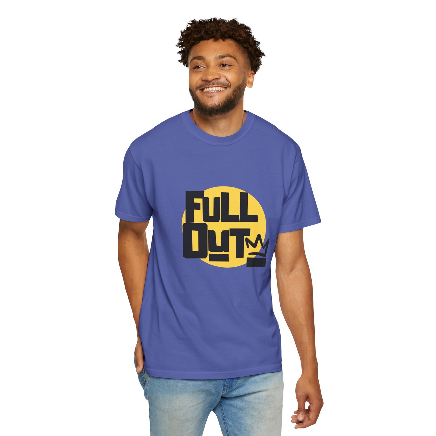"Full Out" Unisex Garment-Dyed T-Shirt – Bold Streetwear-Inspired Dance Graphic Tee – Performance Shirt for Dancers & Hip Hop Enthusiasts